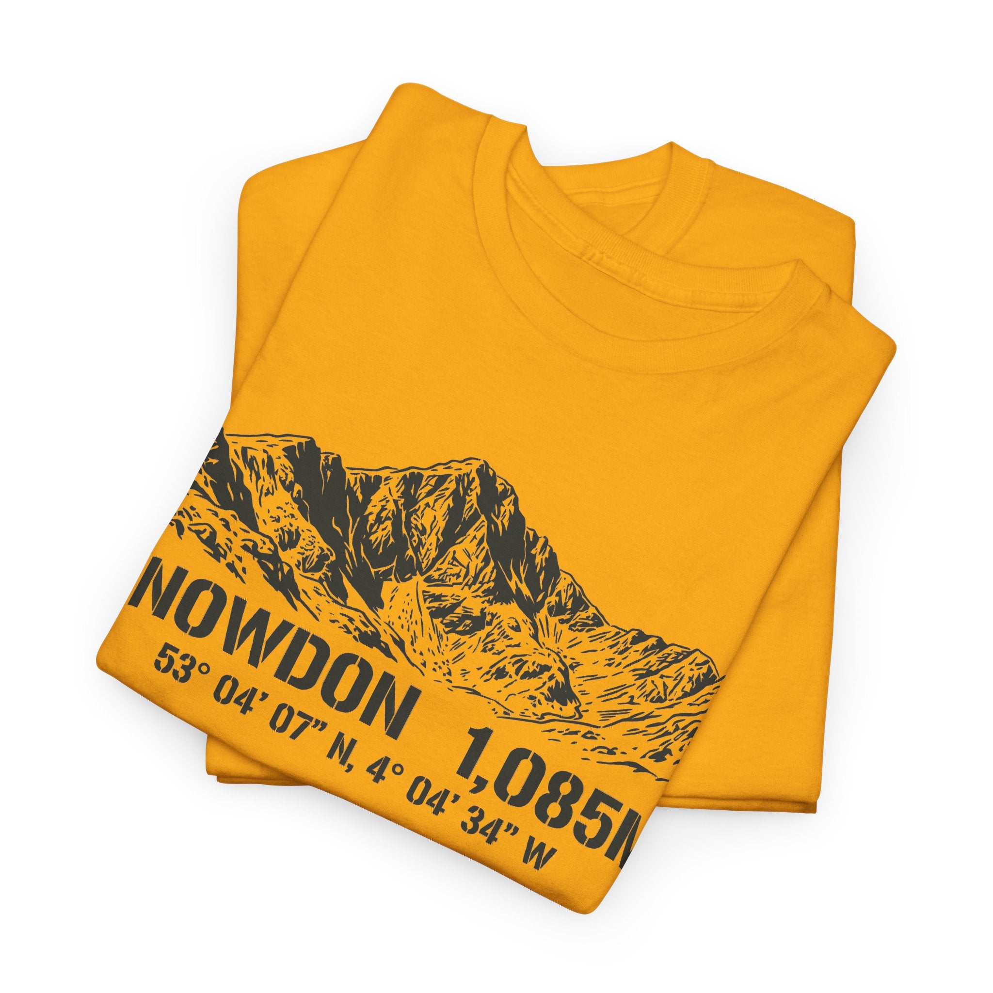 Snowdon 1,085M Mountain Tee with Coordinates