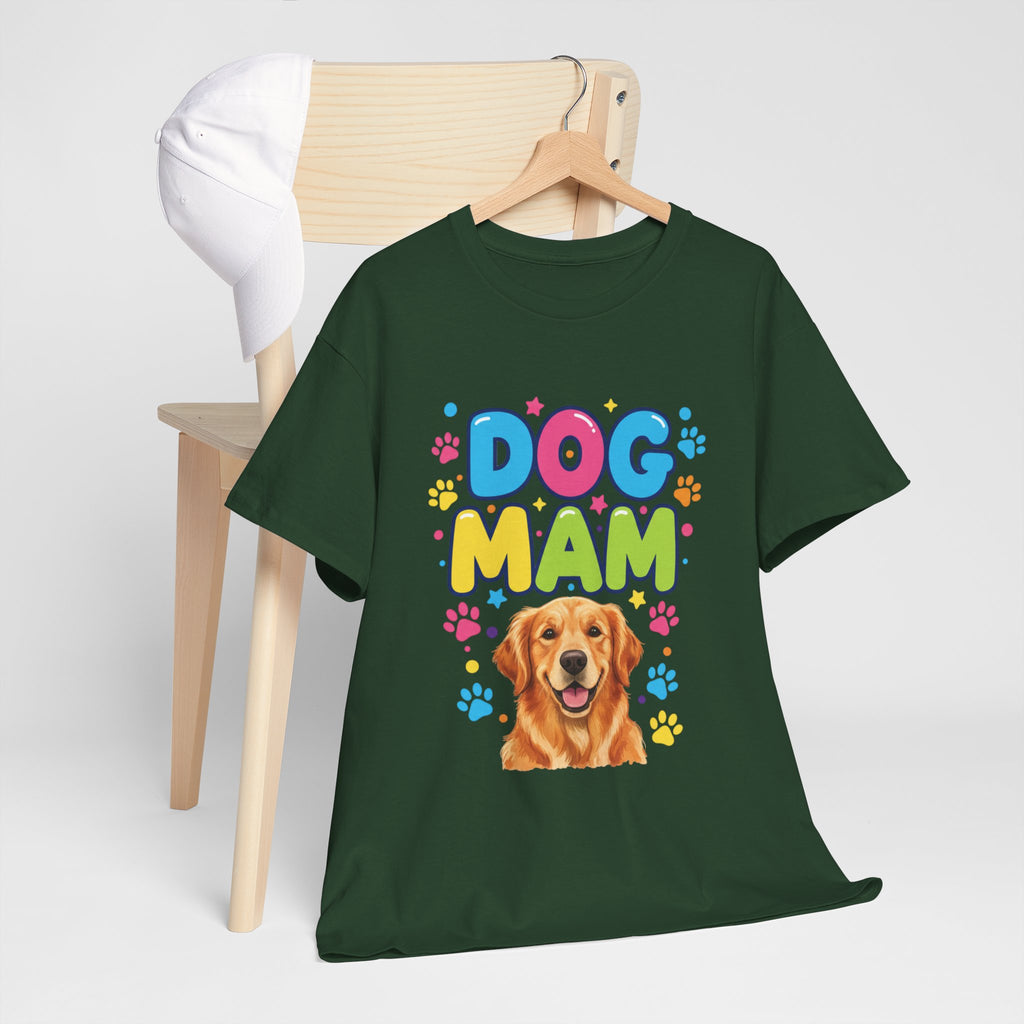 Dog Mam T-Shirt — Cute Colorful "Dog Mam" Graphic Tee for Dog Lovers