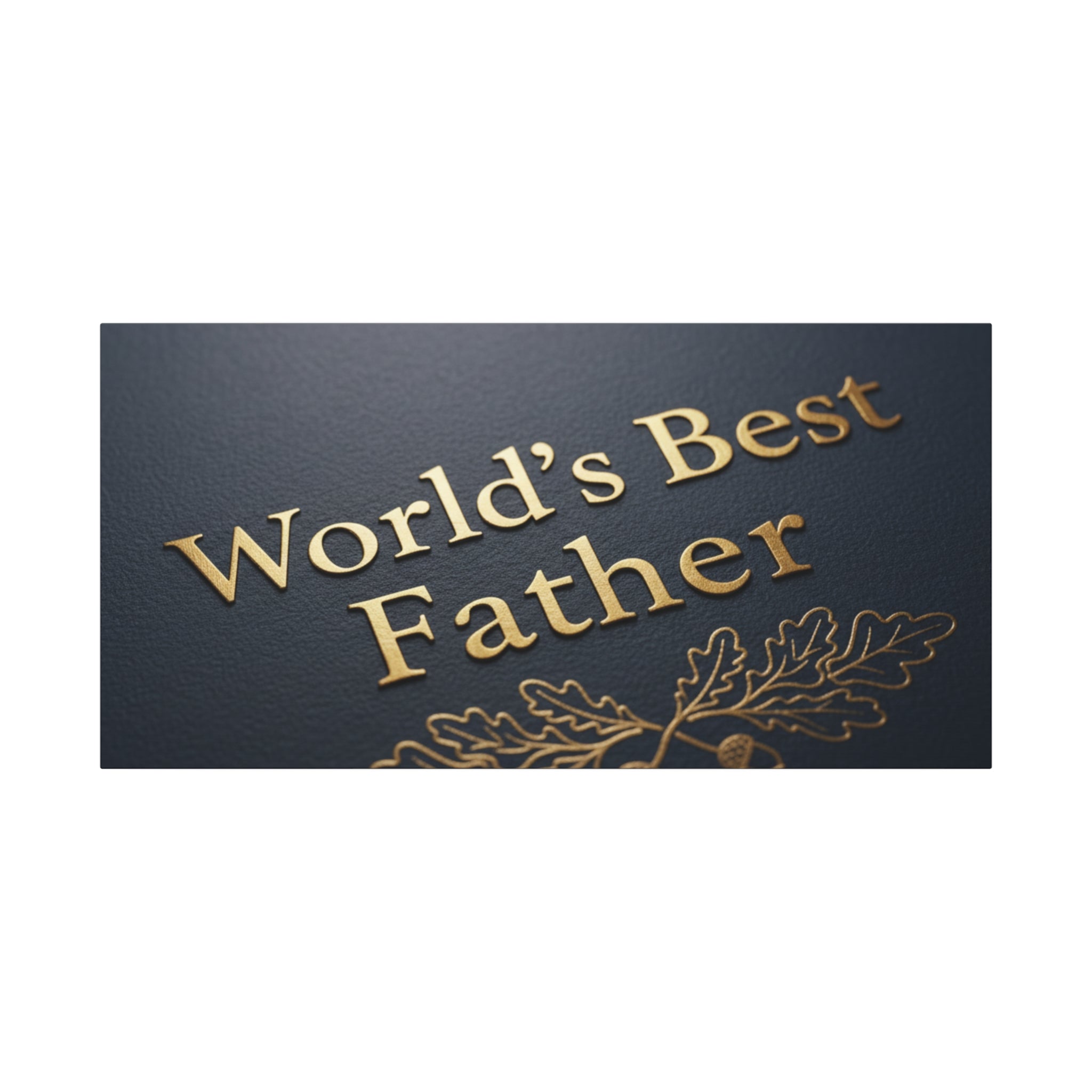 World's Best Father Matte Canvas Wall Art — Stretched 1.25"