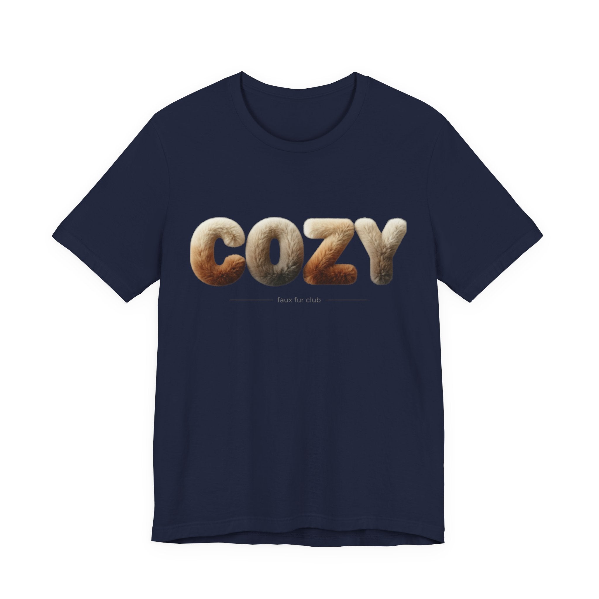Cozy Faux-Fur Texture Tee | faux fur print shirt, cozy texture design