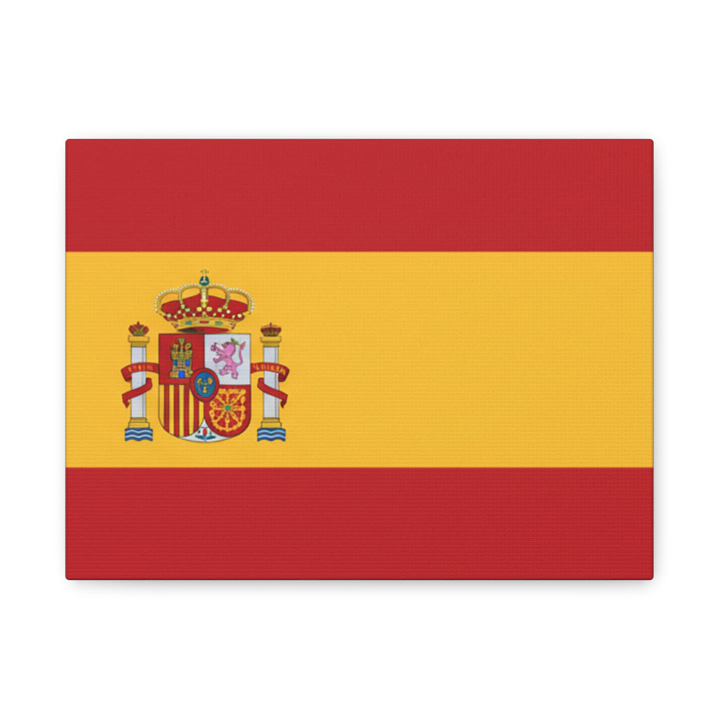 Spanish Flag Matte Canvas Print — Stretched Wall Art (1.25")