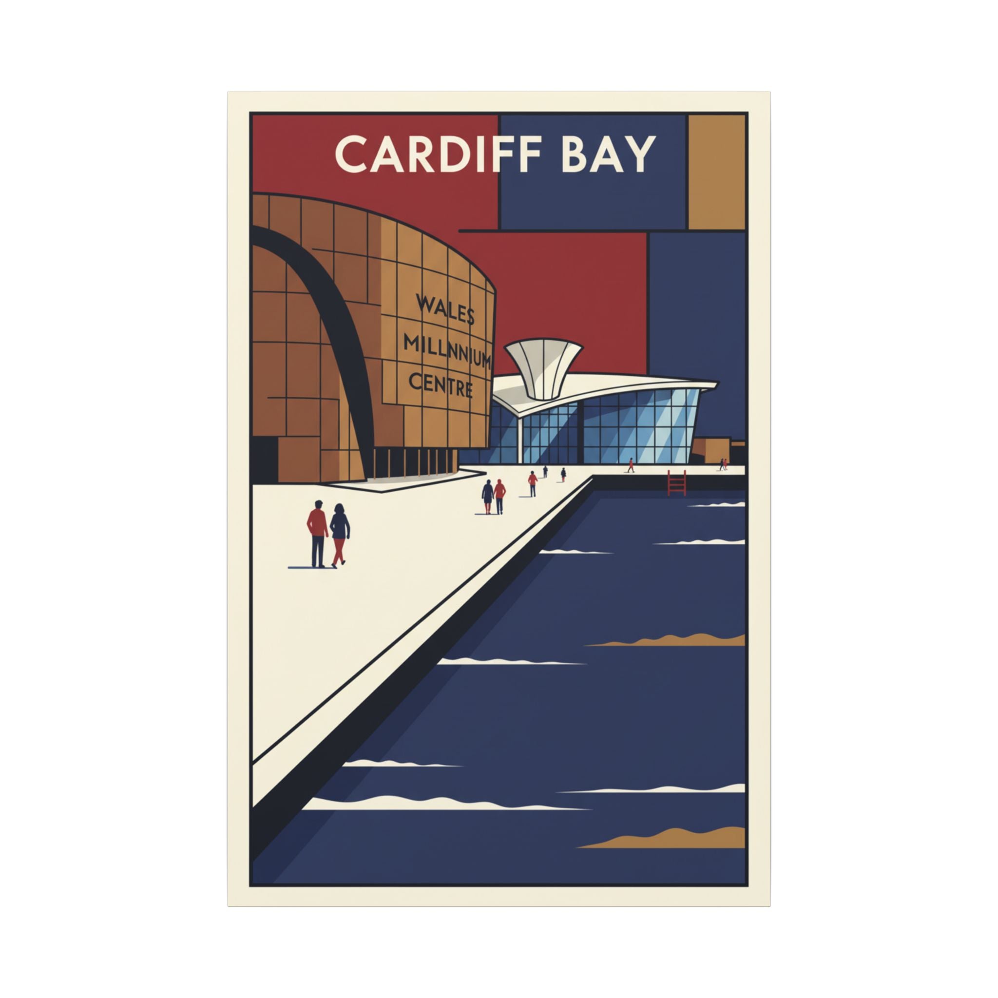 Cardiff bay Millennium centre Travel Poster Canvas