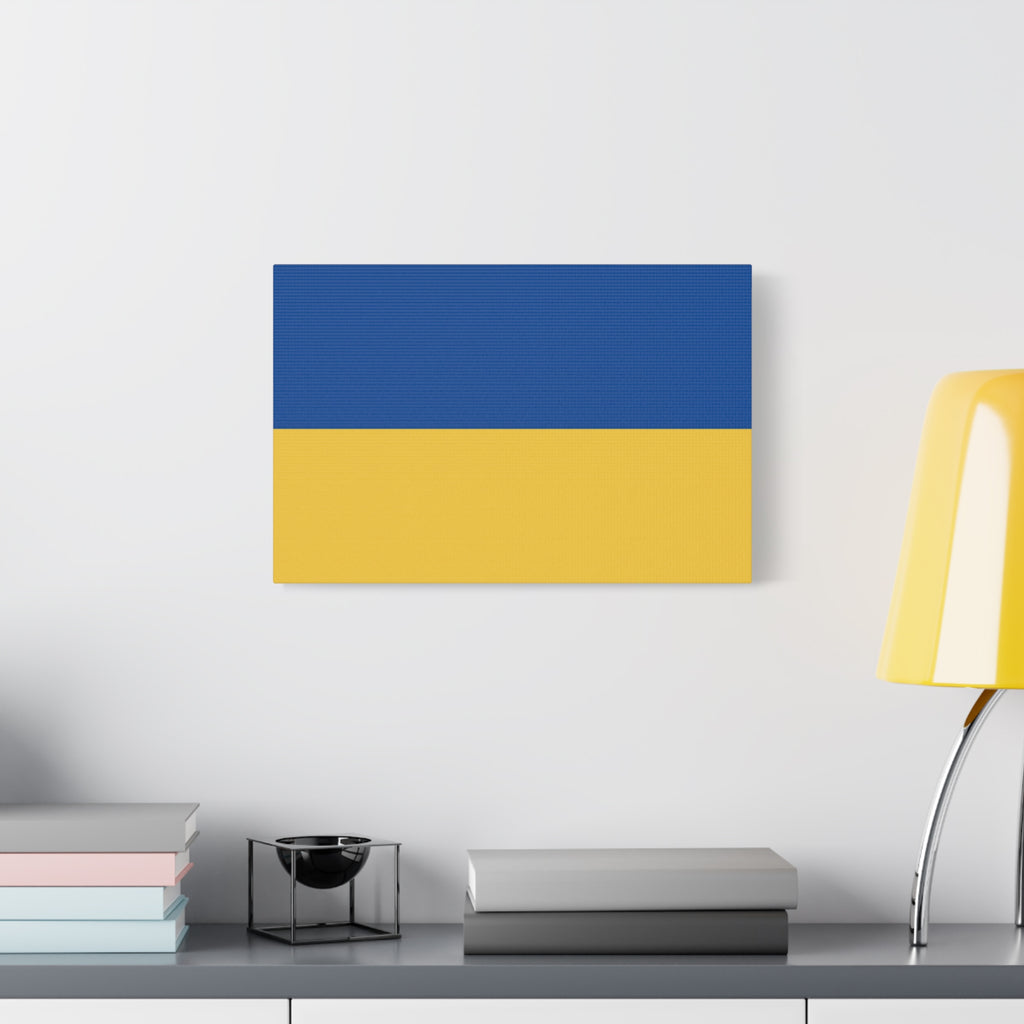 Ukraine Flag Matte Canvas Print — Stretched 1.25" Wall Art