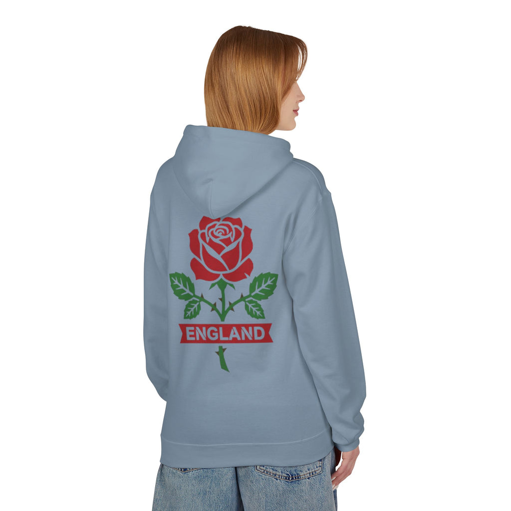 England Rose Hoodie – Classic Red Rose Emblem Sweatshirt