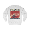 France Vintage Travel Sweatshirt — Eiffel Tower, Arc de Triomphe & Bicyclist Graphic