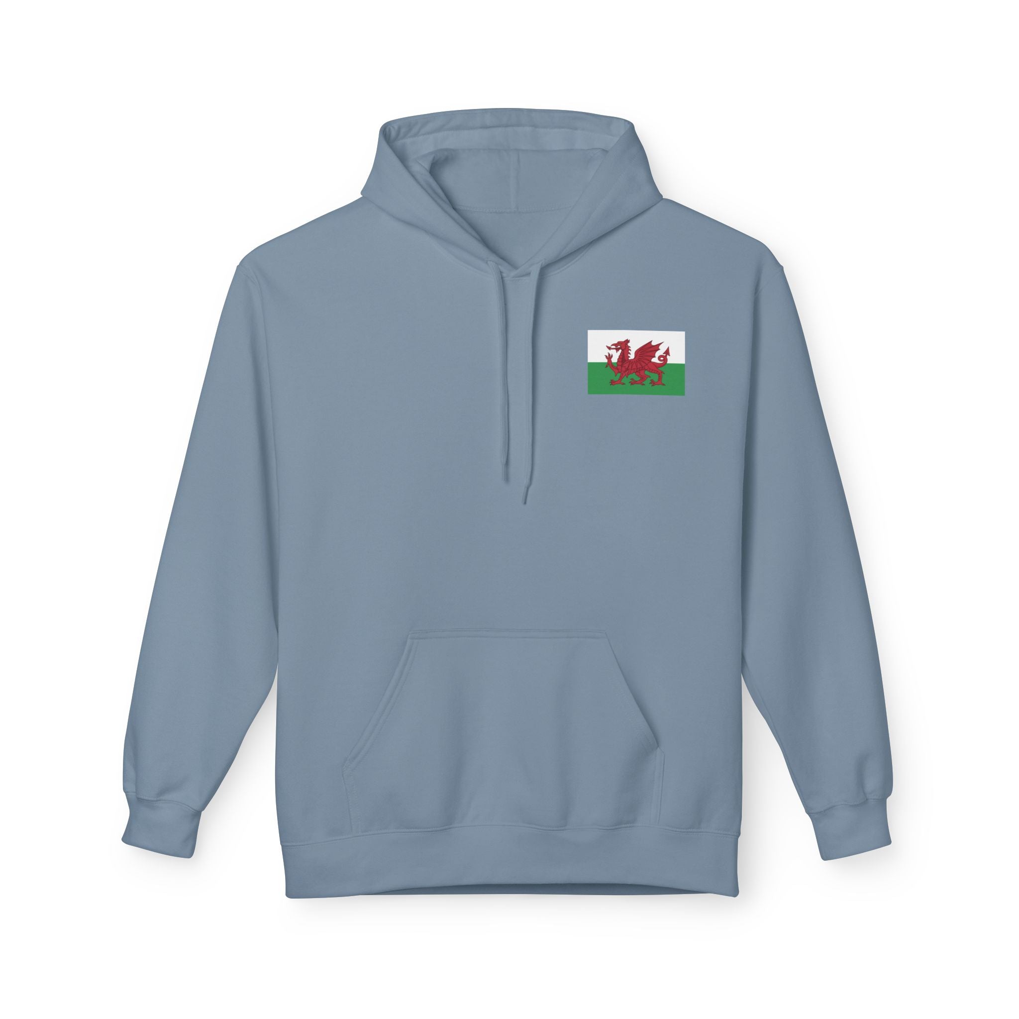 Welsh Dragon Drinking Beer Hoodie — Rugby Pub Fan Pullover