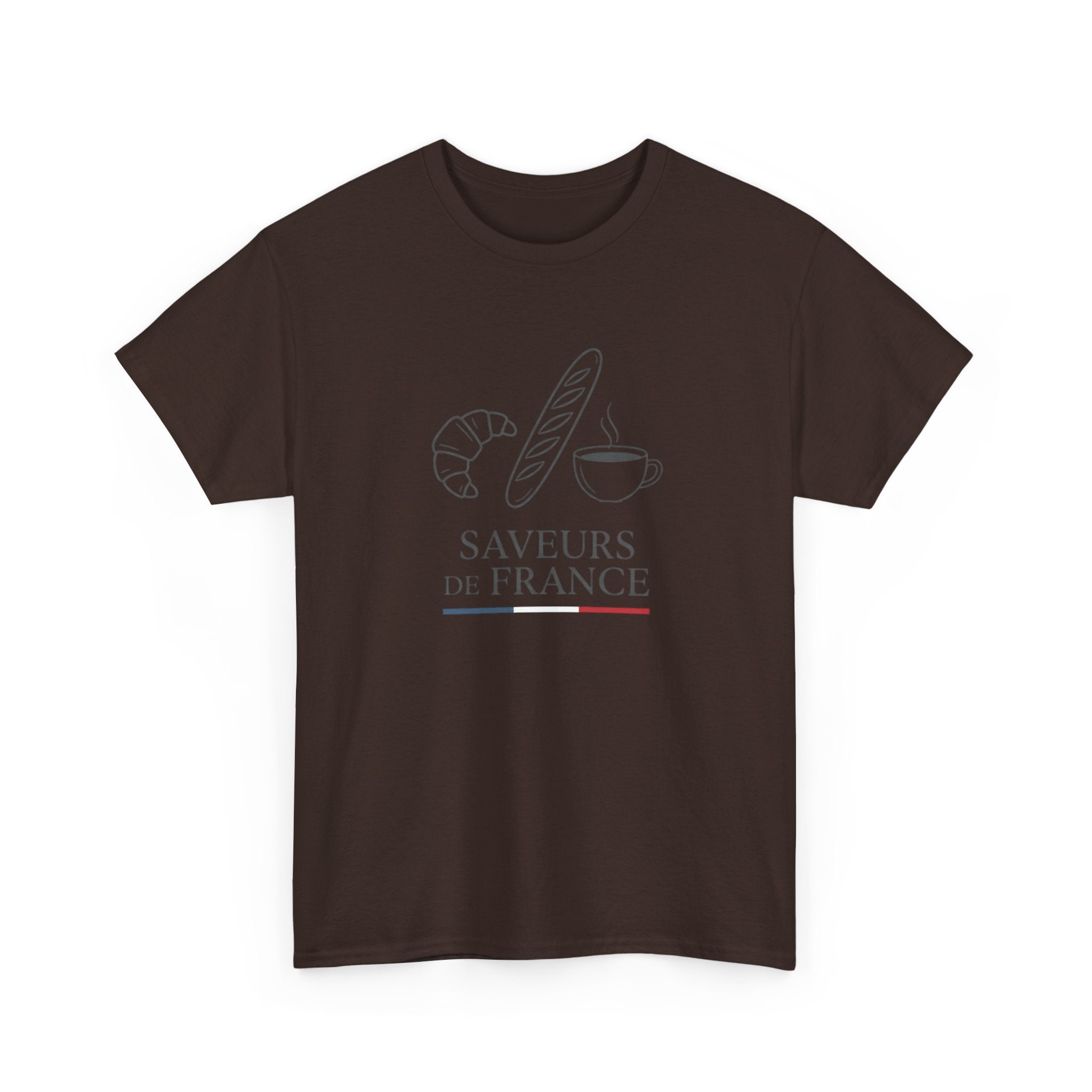 Saveurs de France T-Shirt — French Bakery Croissant & Baguette Tee