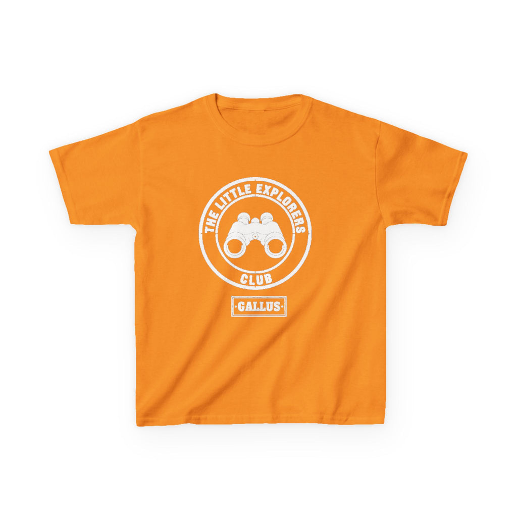 Kids Tee — "The Little Explorers Club" Binoculars Graphic