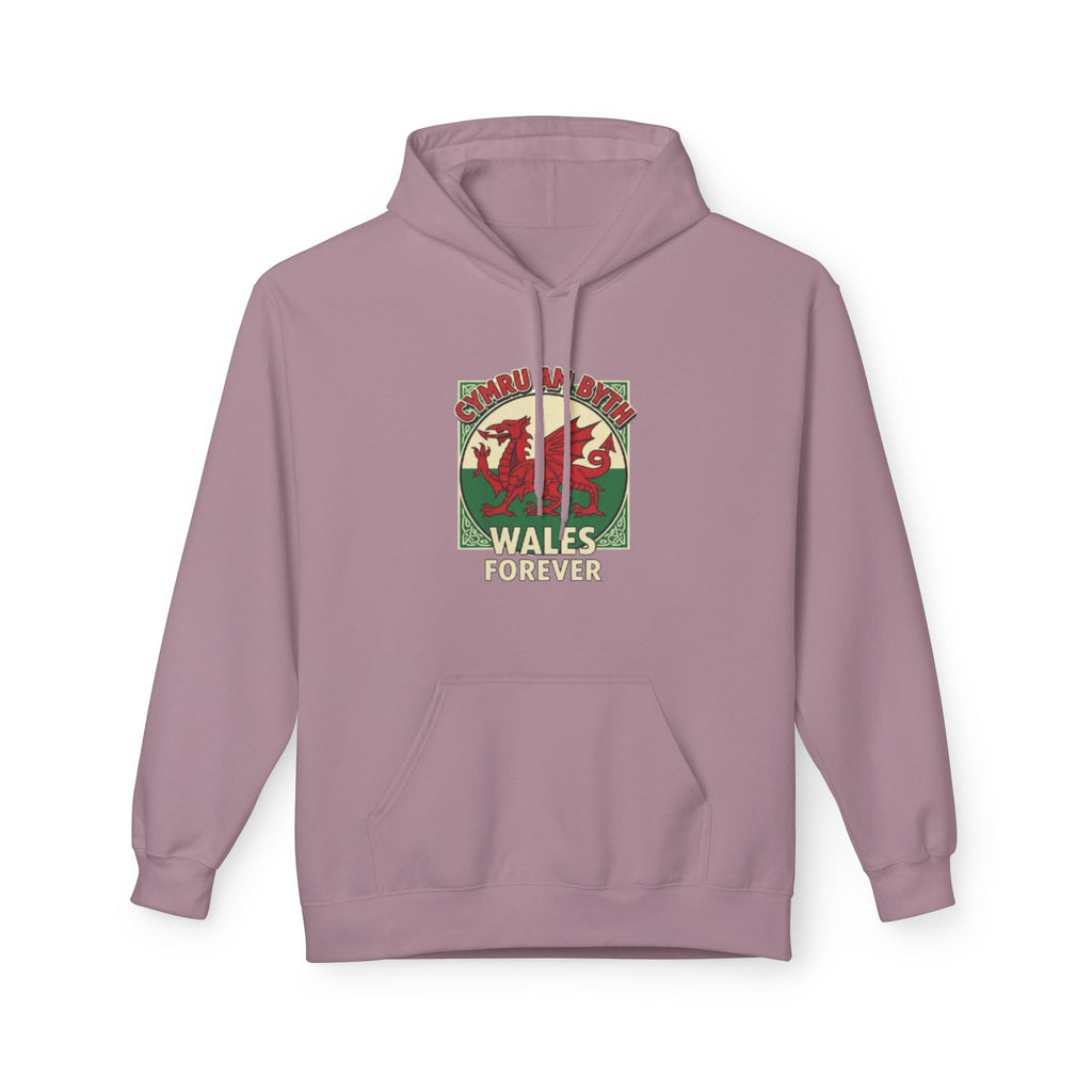 Wales Forever Hoodie — Vintage Welsh Dragon Graphic