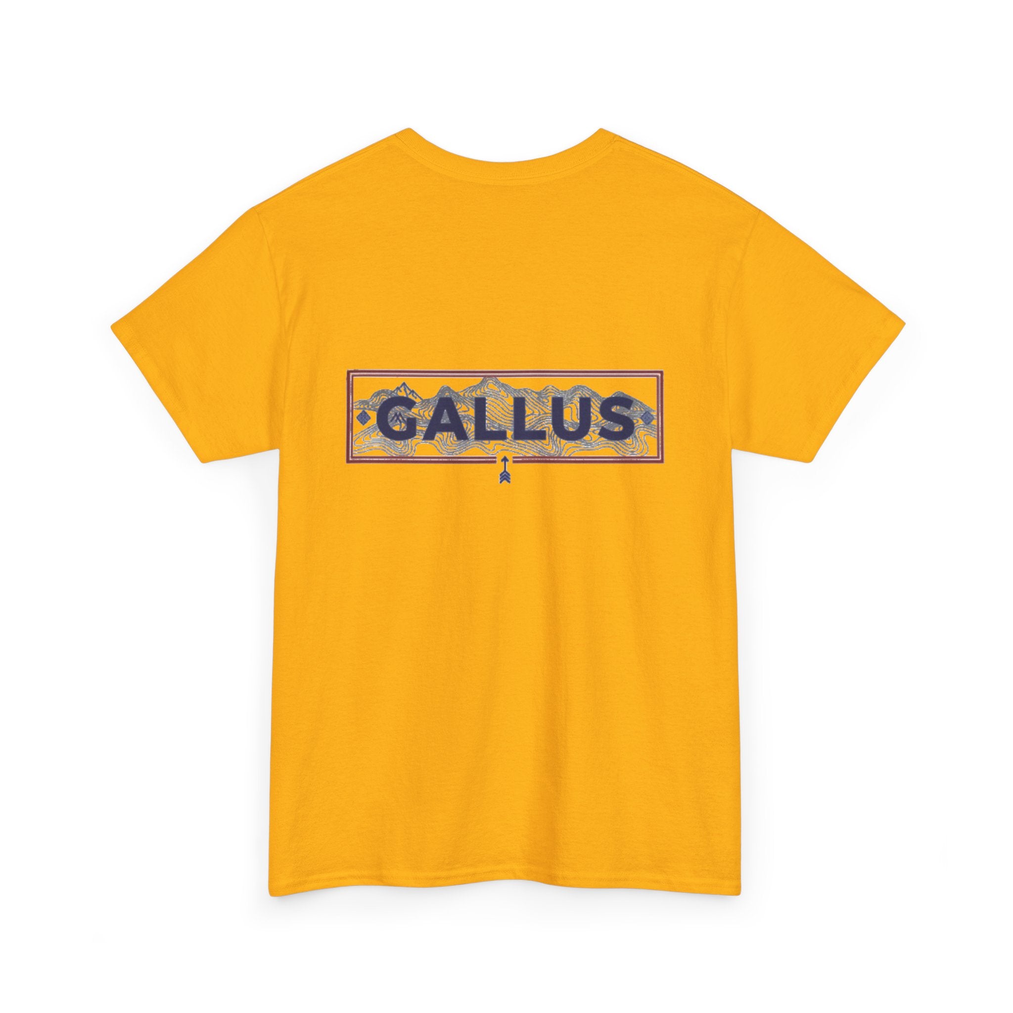 Gallus Logo T-Shirt — Minimal Retro Chest & Back Graphic Tee