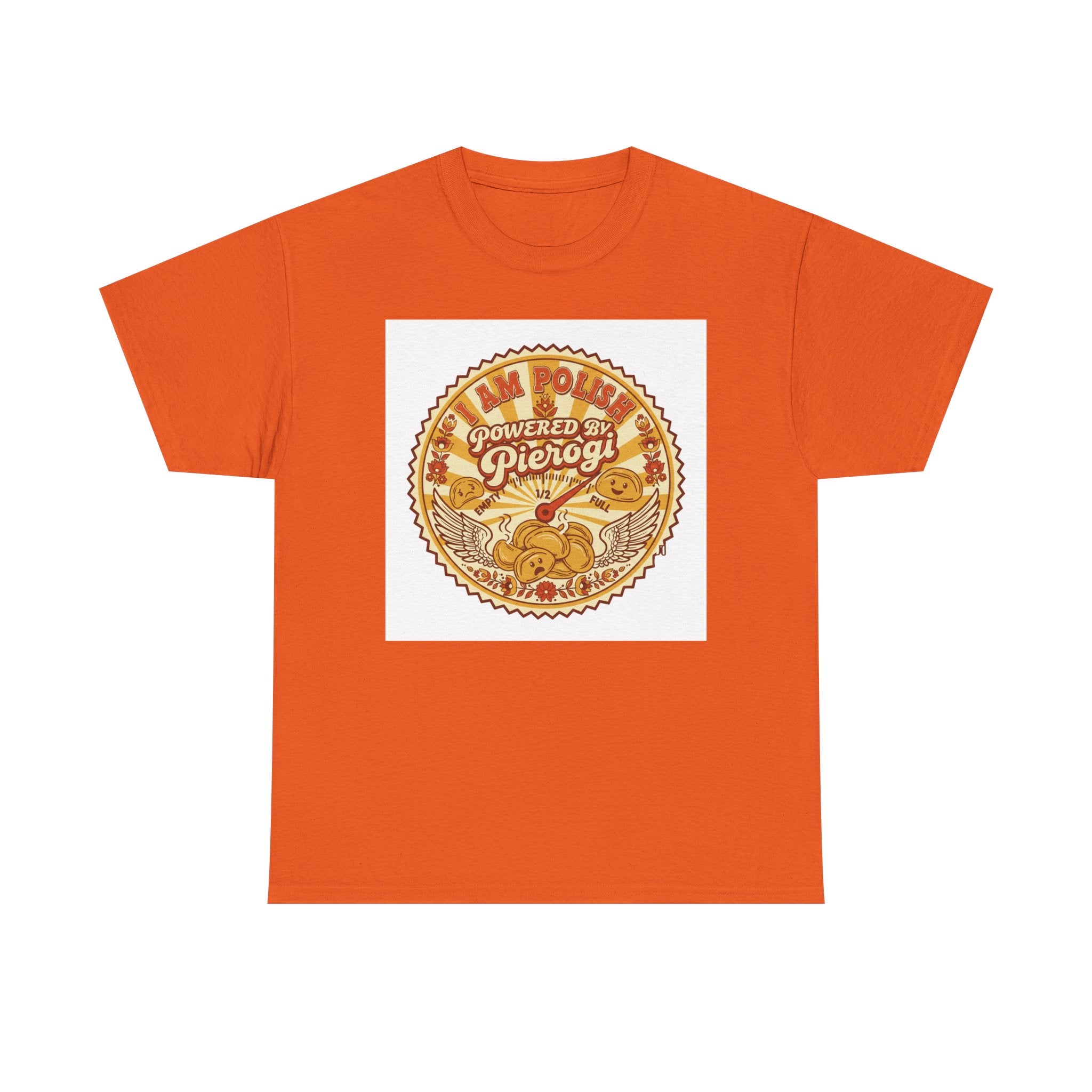 Pierogi Powered Tee — "All Power to Pierogi" Retro Food Lover T-Shirt