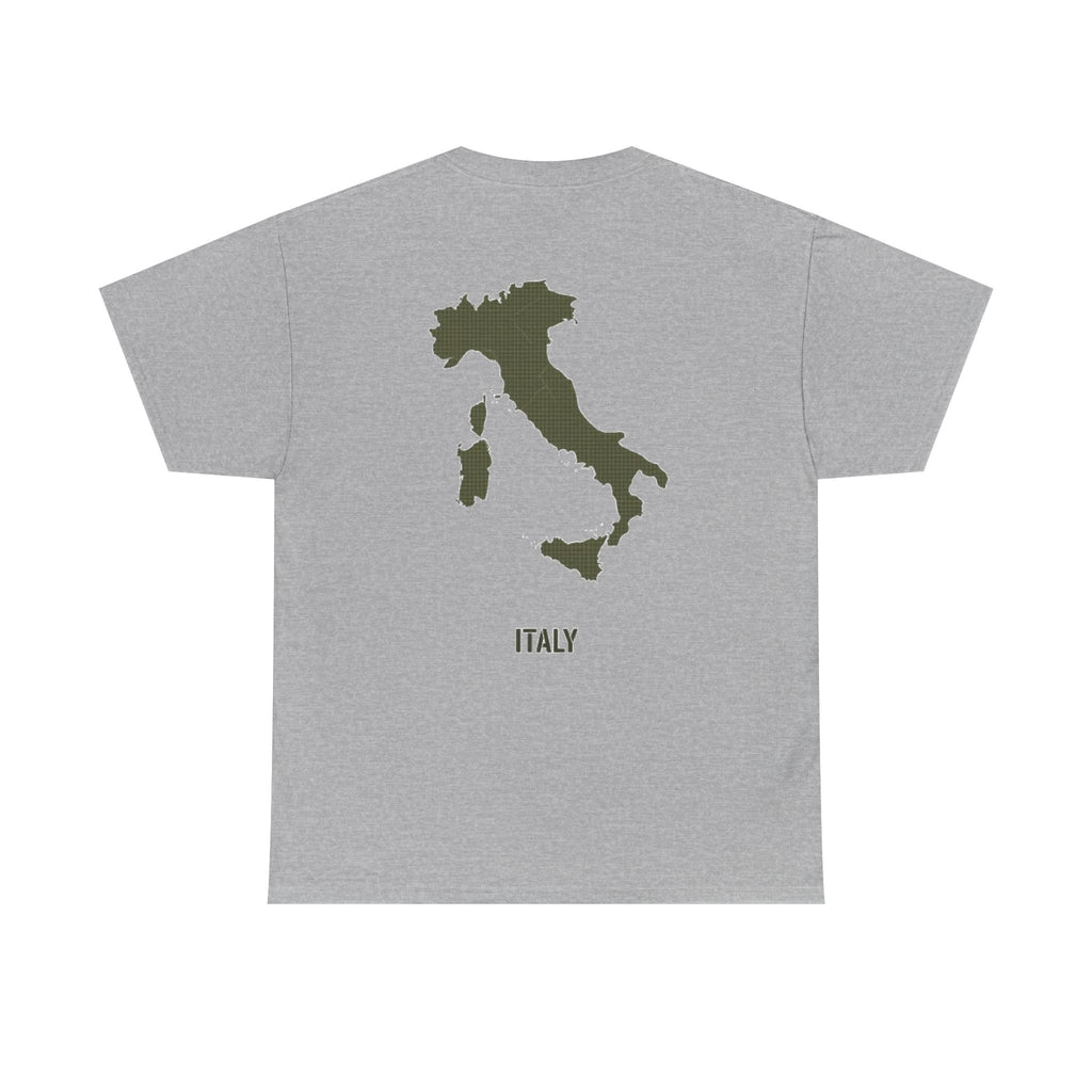 Italy Map Tee — GALLUS Logo Casual Cotton T-Shirt
