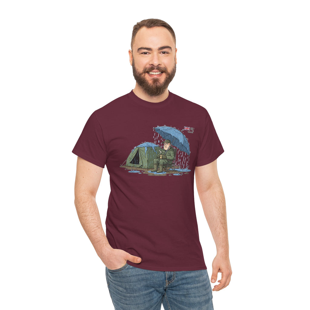 Retro Mountain Camper Graphic T-Shirt — Vintage Van Life Adventure Tee
