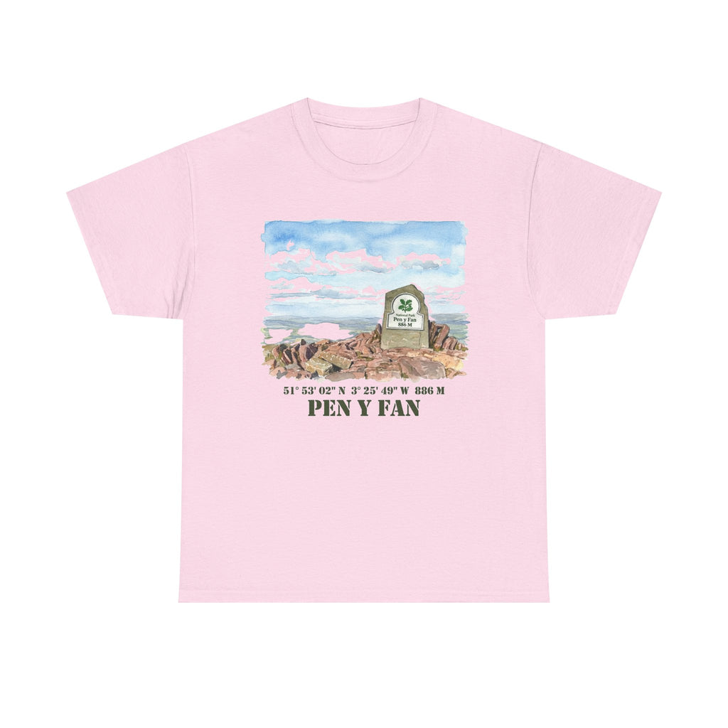 Pen y Fan Landscape T‑Shirt — Wales Mountain Hiking Souvenir Tee