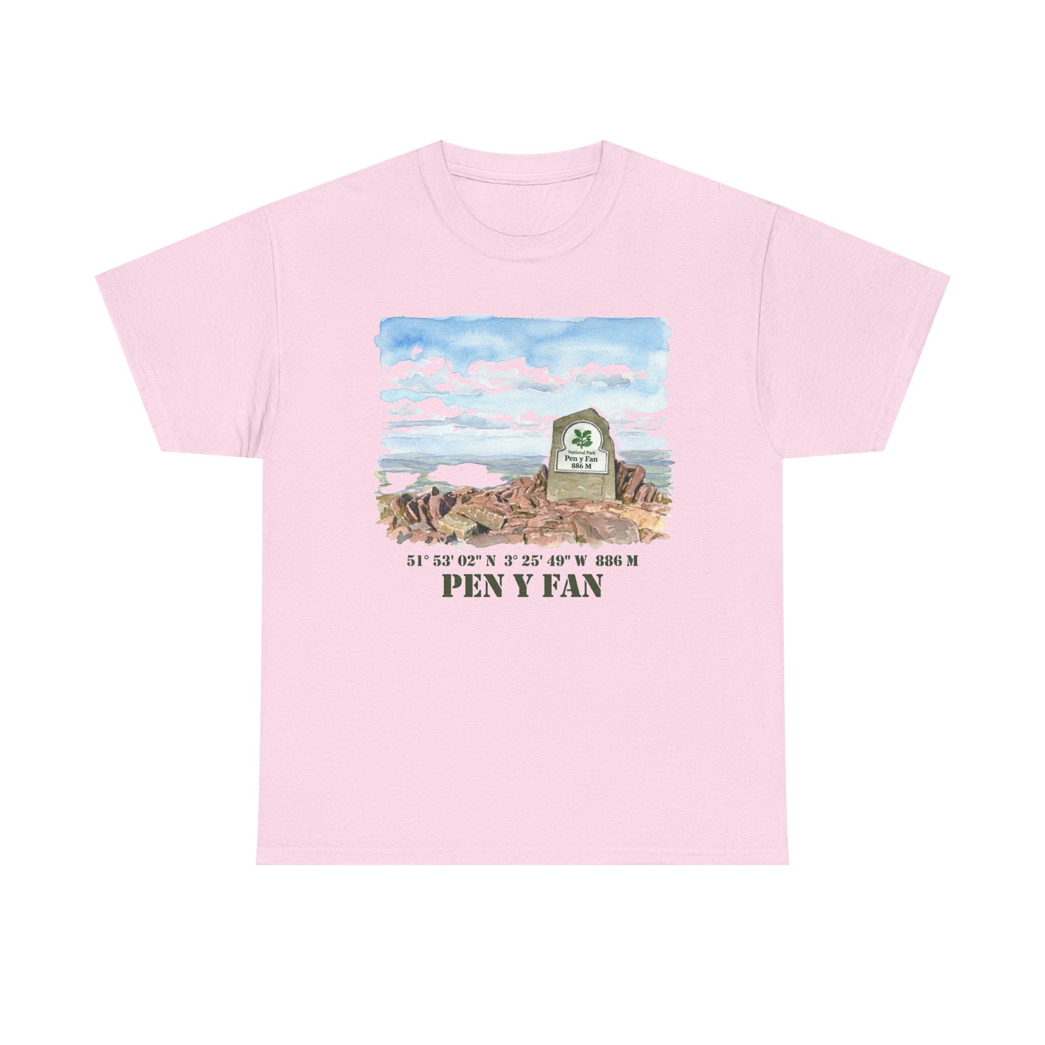 Pen y Fan Landscape T‑Shirt — Wales Mountain Hiking Souvenir Tee