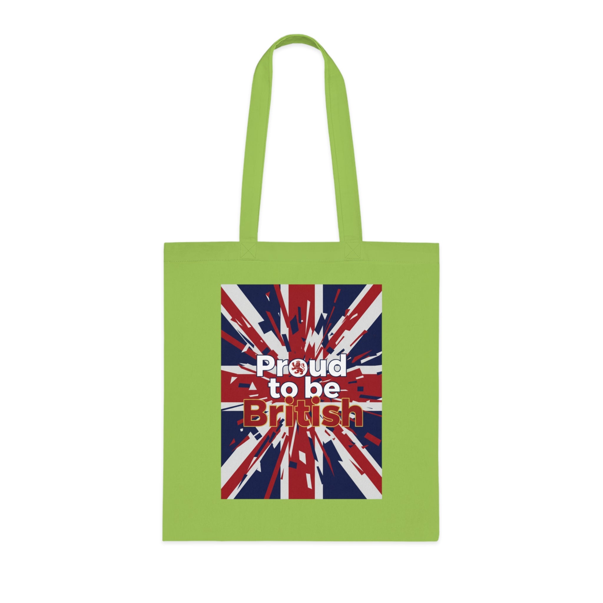 Proud to Be British Cotton Tote — Union Jack Flag Shopper Bag