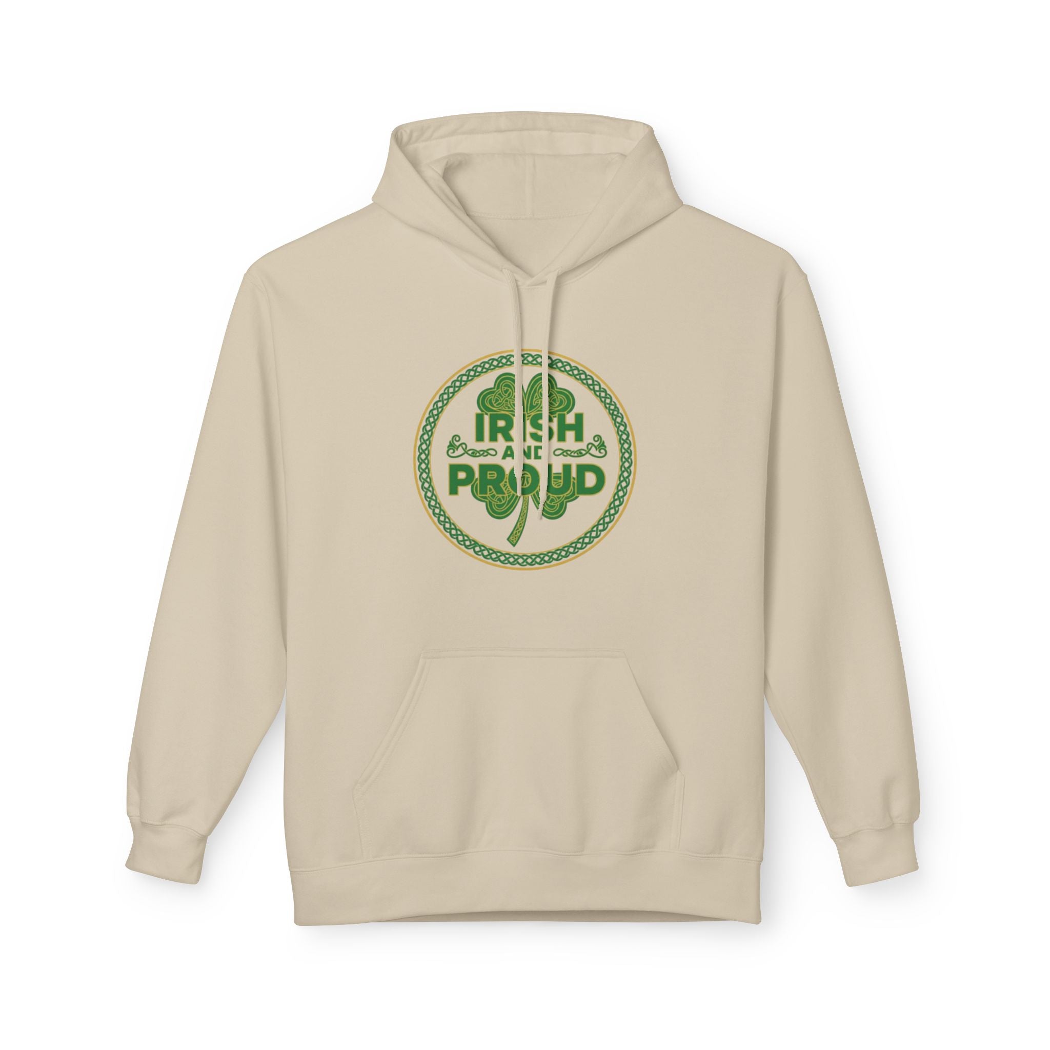 Irish & Proud Shamrock Hoodie — St. Patrick’s Day Green Crest