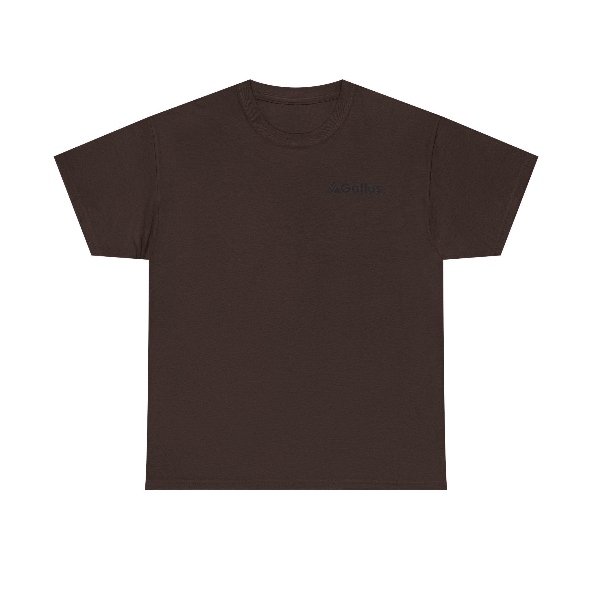 Mountain Sunset Graphic Tee — Vintage Nature Poster Back Print