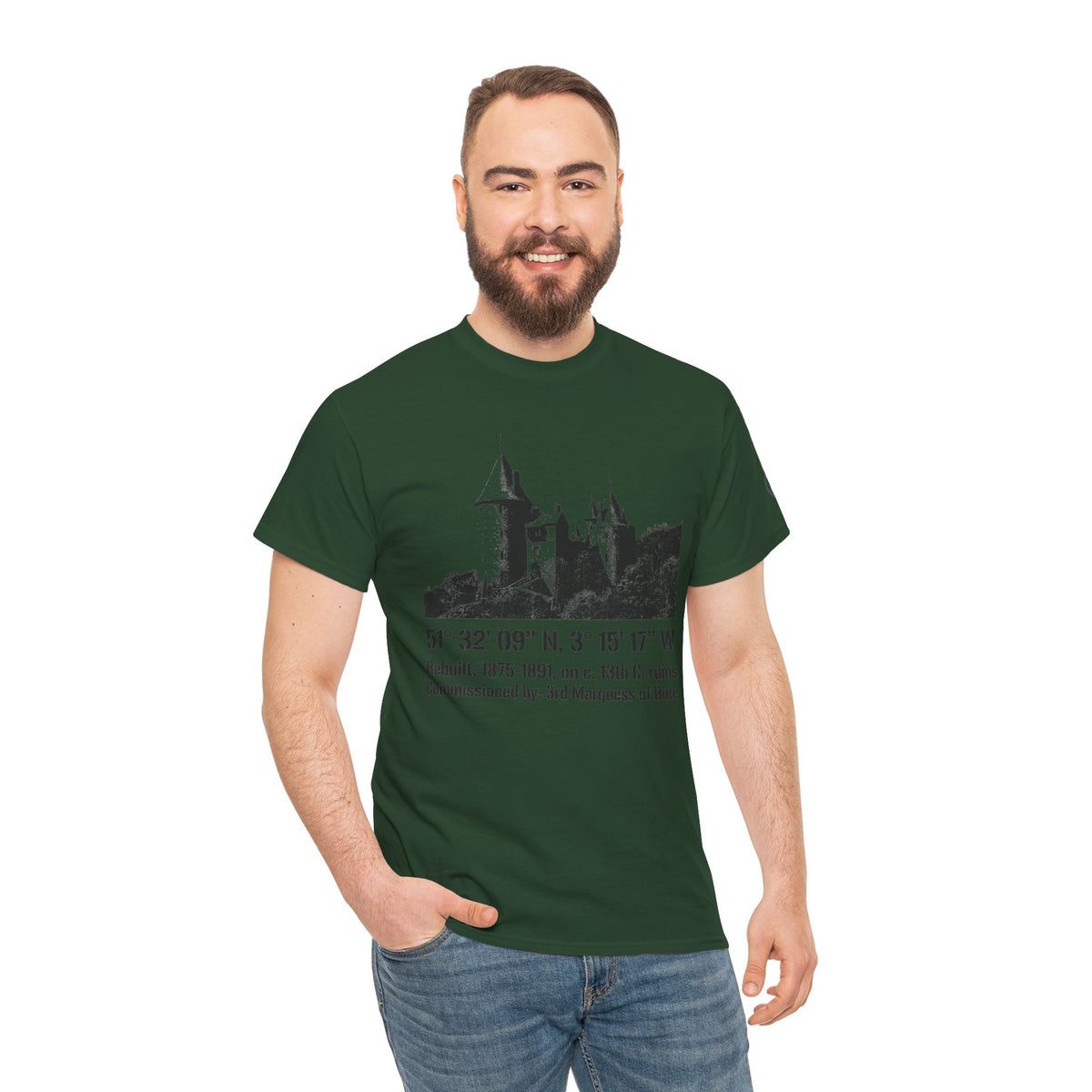 Castell Coch T-Shirt — Welsh Fairytale Castle Heritage Tee — product image 10