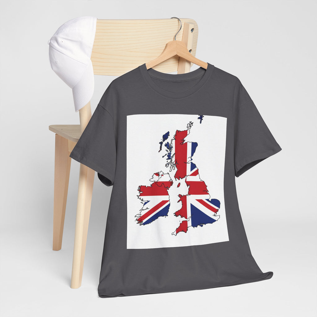 UK Map Flag T-Shirt — British Union Jack Graphic Tee