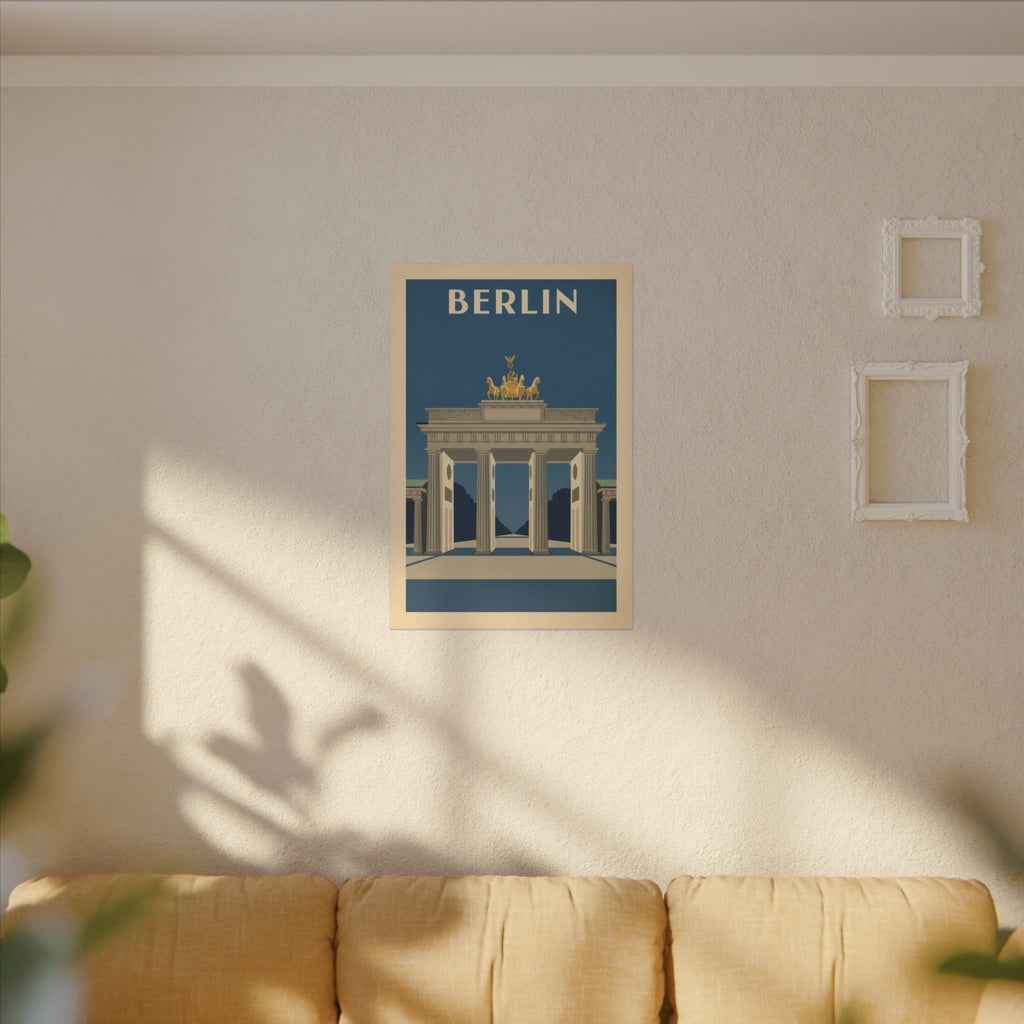 Berlin Brandenburger Tor Matte Canvas Print