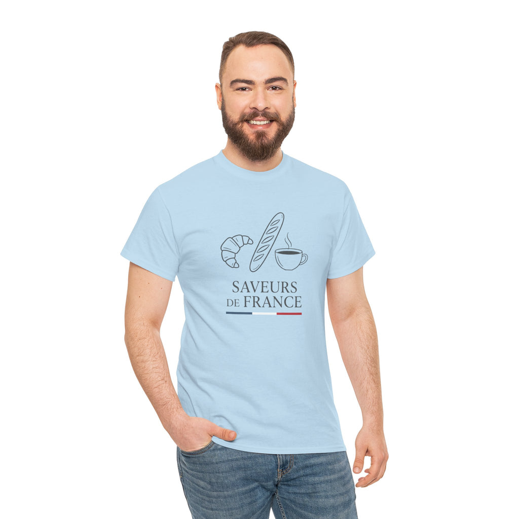 Saveurs de France T-Shirt — French Bakery Croissant & Baguette Tee