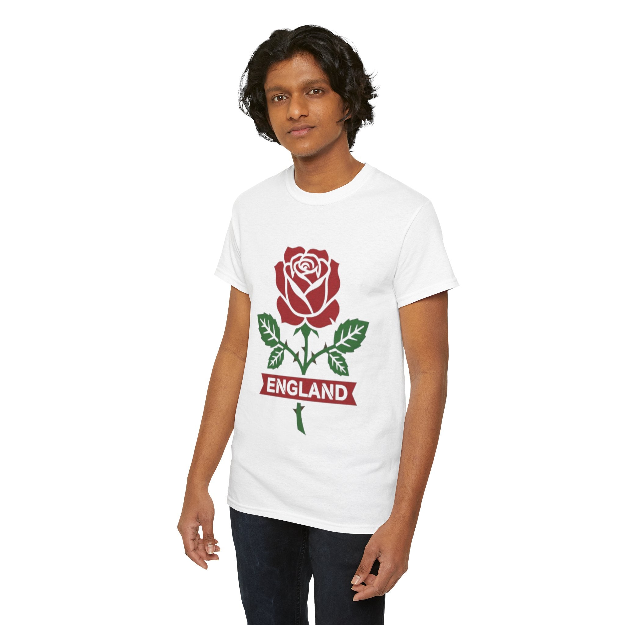 England Rose T-Shirt – Vintage Red Rose England Tee