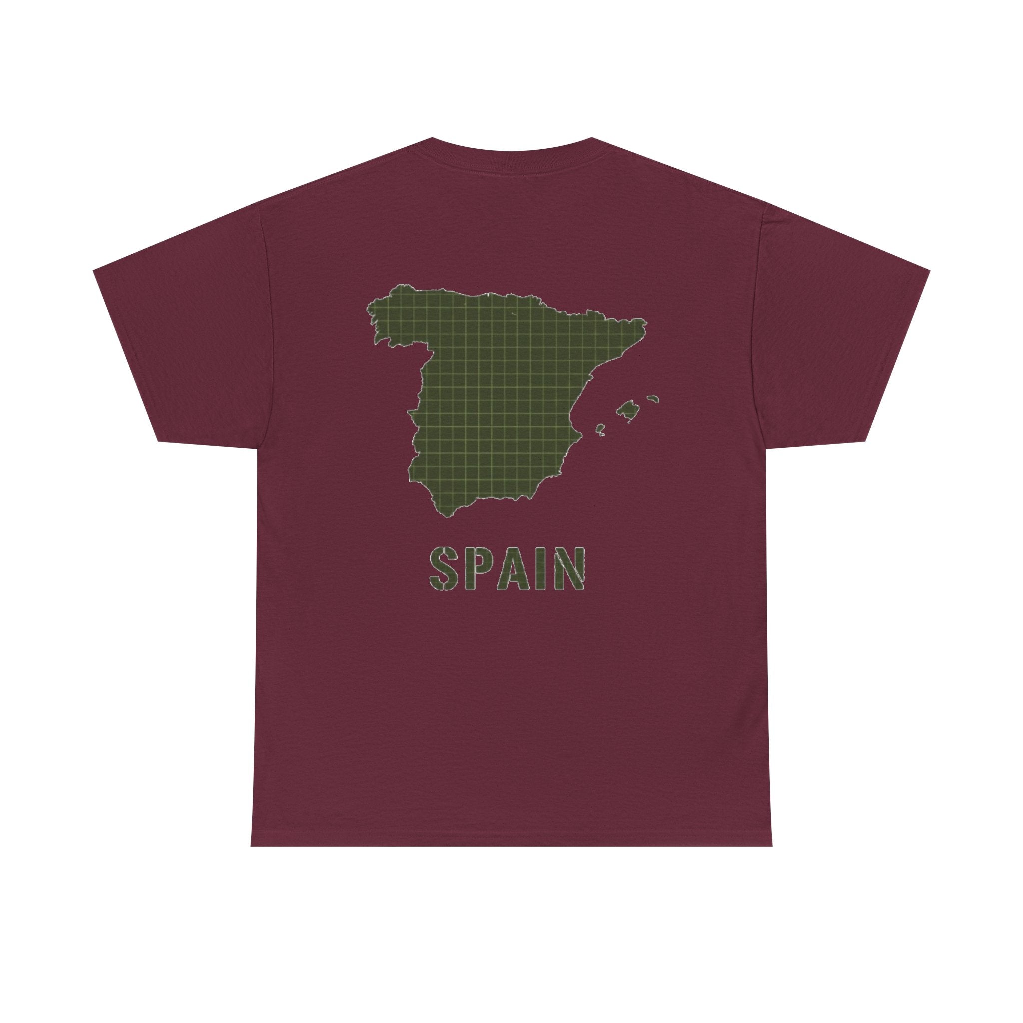 Spain Map Graphic Tee — Minimalist Travel T‑Shirt