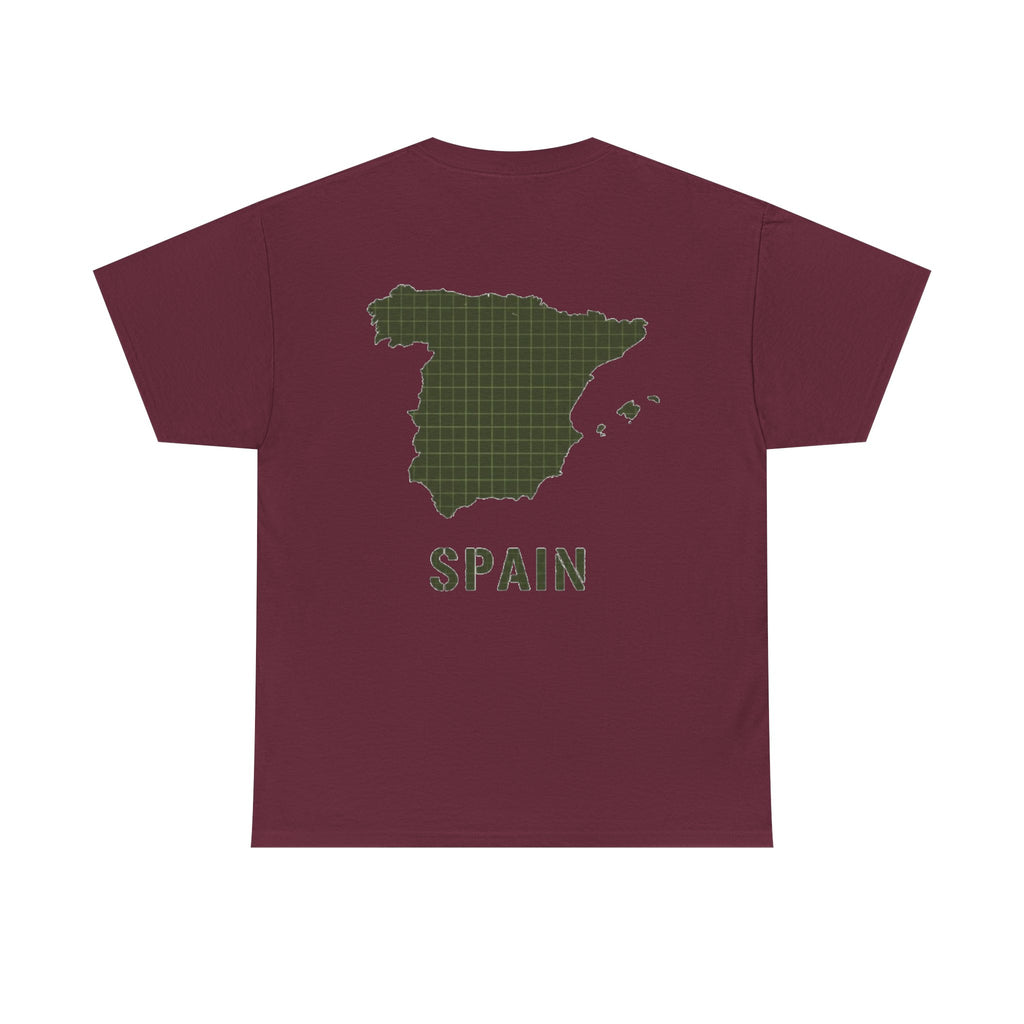 Spain Map Graphic Tee — Minimalist Travel T‑Shirt