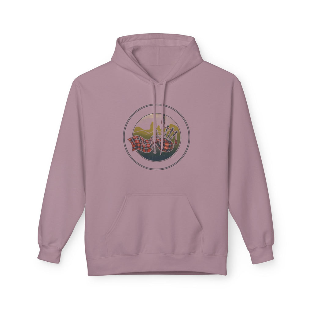 Vintage Mountain Waves Hoodie — Retro Scenic Nature Graphic