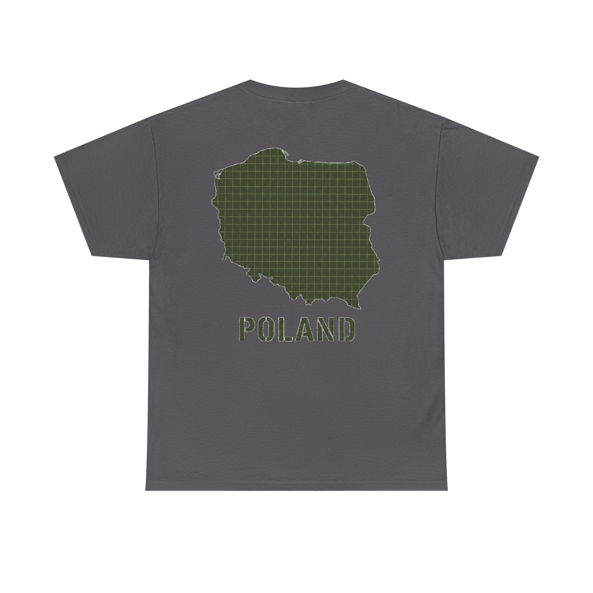 Poland Map Tee — Military Grid Map Graphic T-Shirt