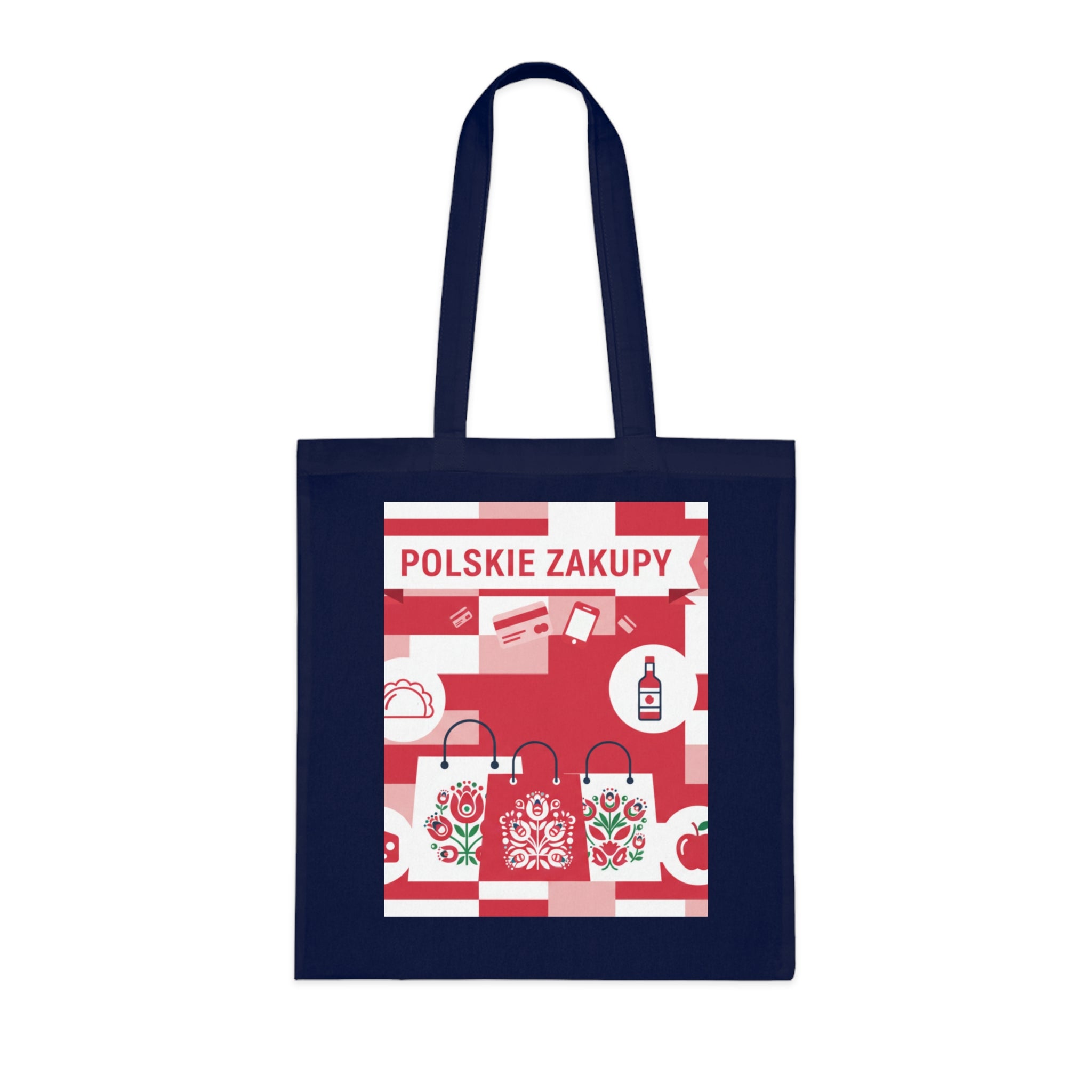Polskie Zakupy Cotton Tote – Polish Grocery Market Shopping Bag
