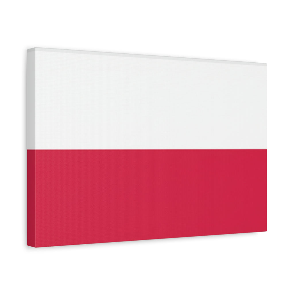 Polish Flag Matte Canvas Print — Stretched 1.25" Wall Art