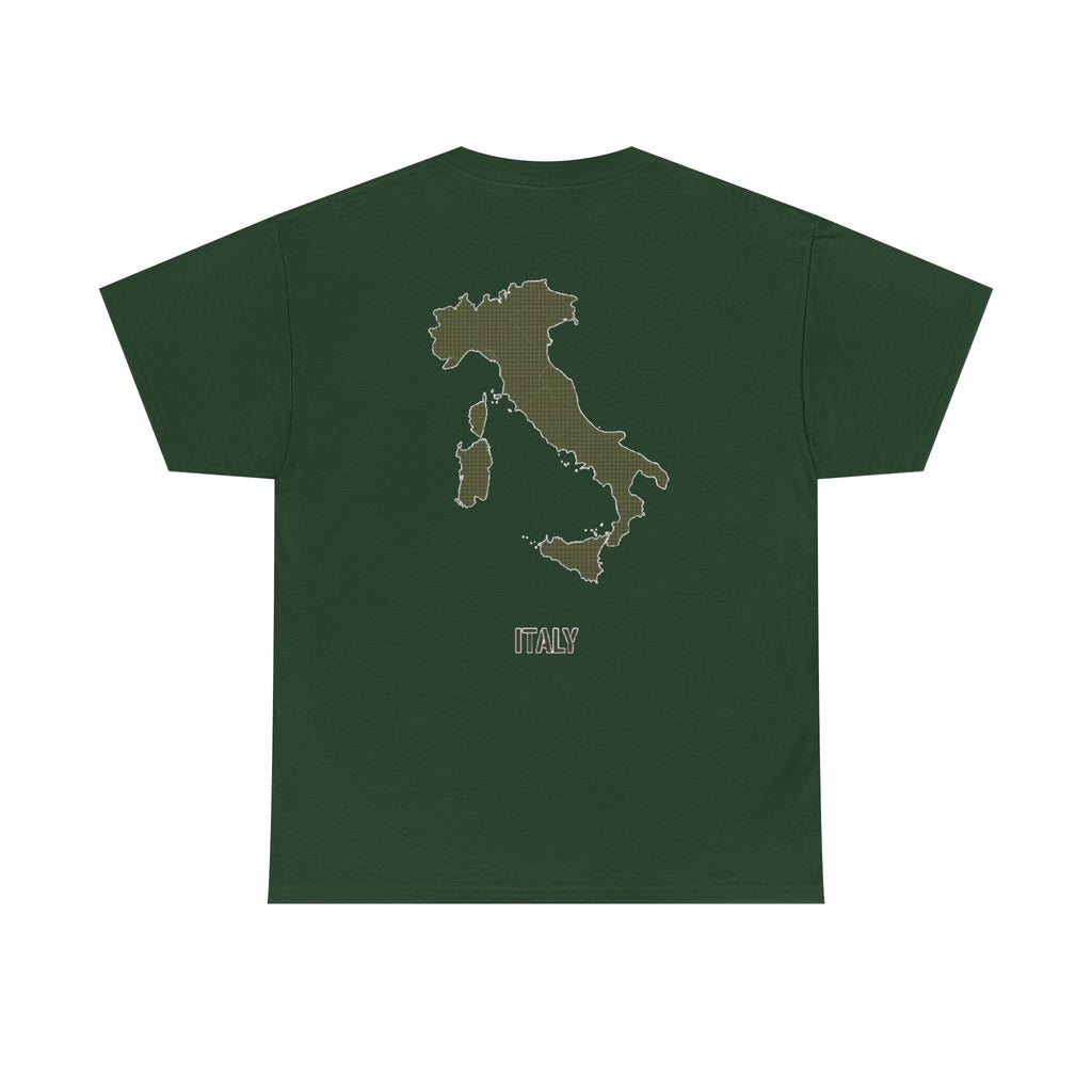 Italy Map Tee — GALLUS Logo Casual Cotton T-Shirt