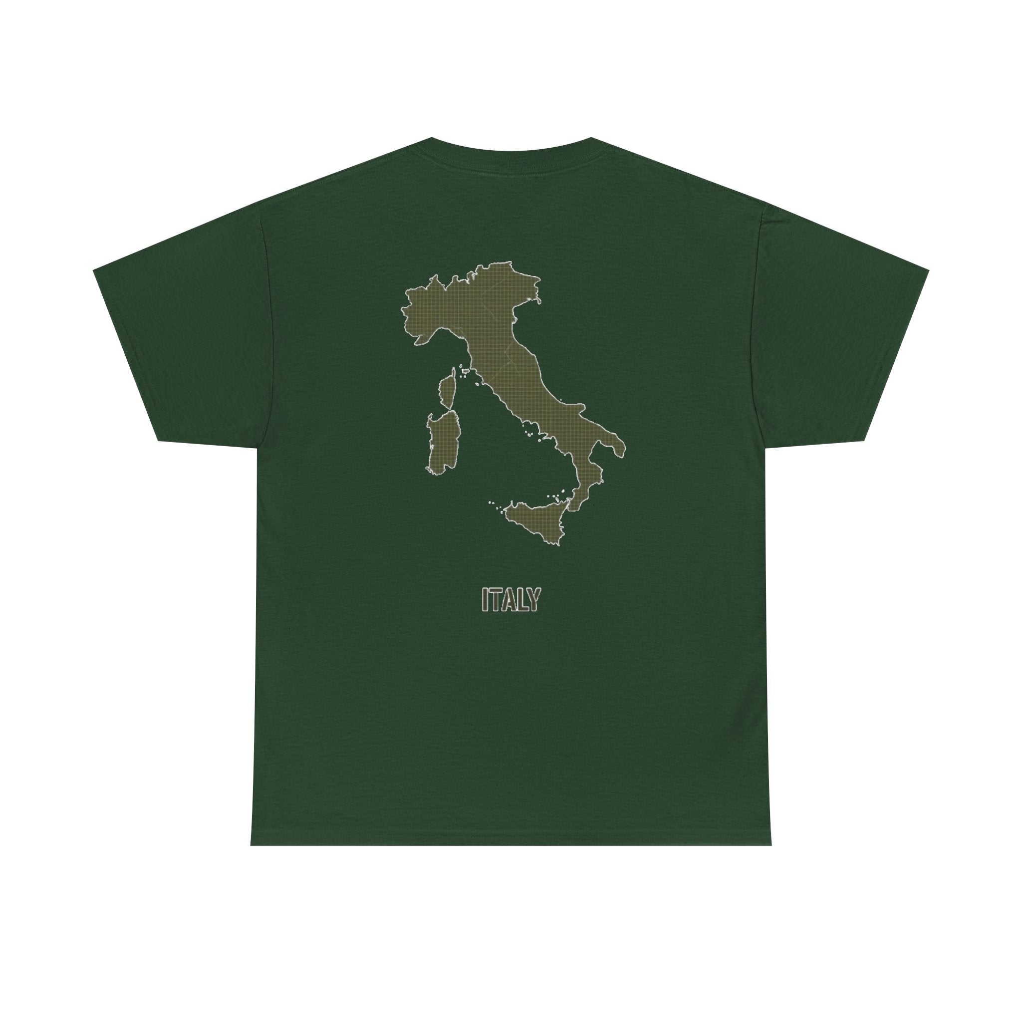 Italy Map Tee — GALLUS Logo Casual Cotton T-Shirt