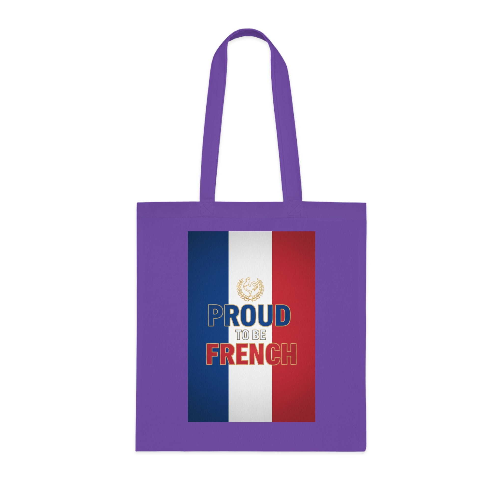 Proud to Be French Cotton Tote — Tricolor Flag Grocery & Market Bag