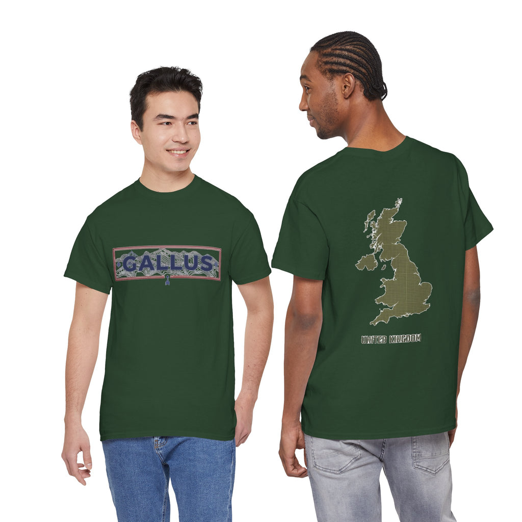 United Kingdom Map Tee — "GALLUS" Streetwear Graphic T-Shirt