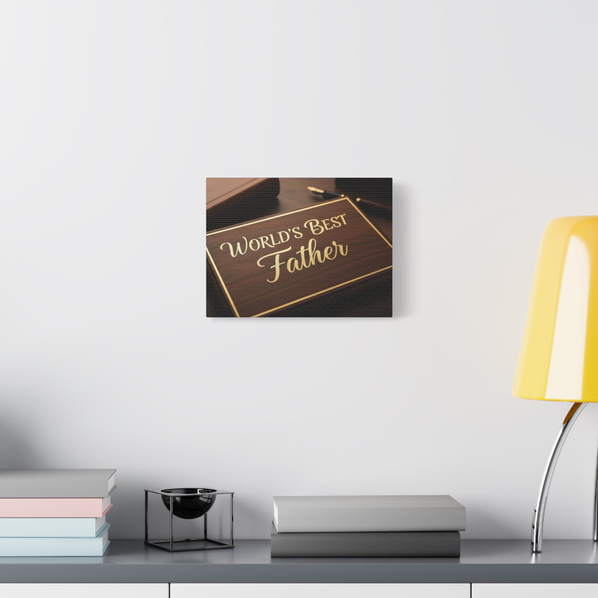 World's Best Father Matte Canvas Wall Art