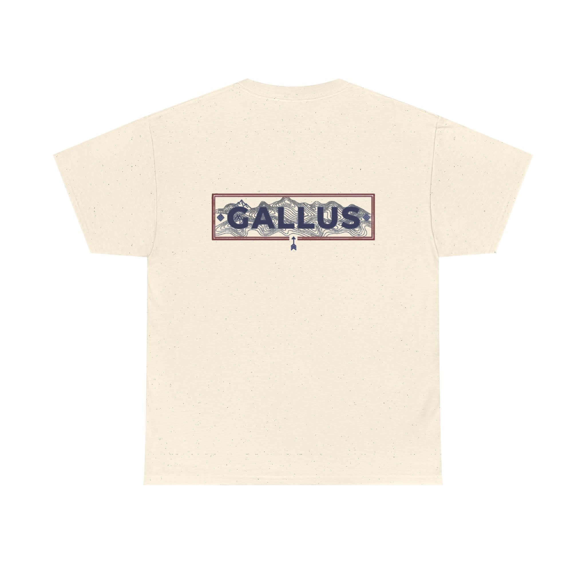 Gallus Logo T-Shirt — Minimal Retro Chest & Back Graphic Tee