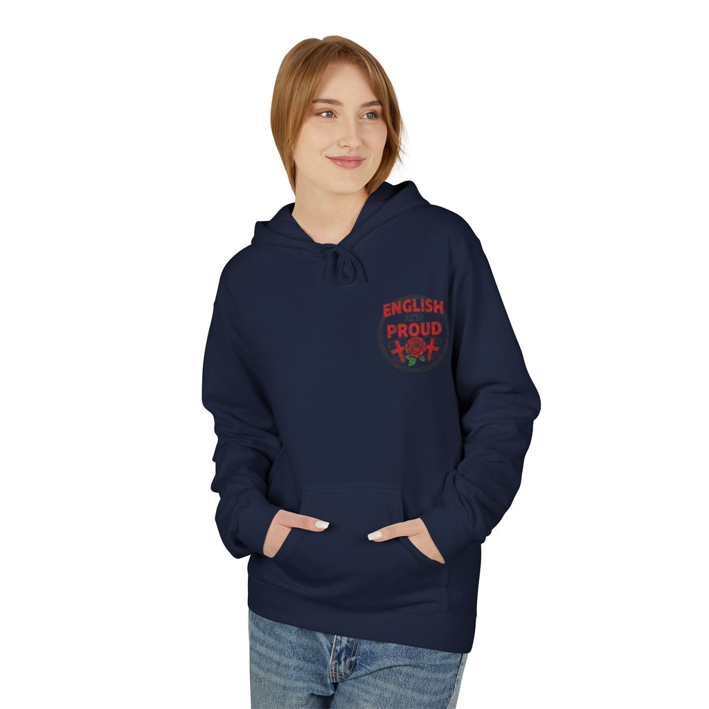 England Rose Hoodie – Classic Red Rose Emblem Sweatshirt