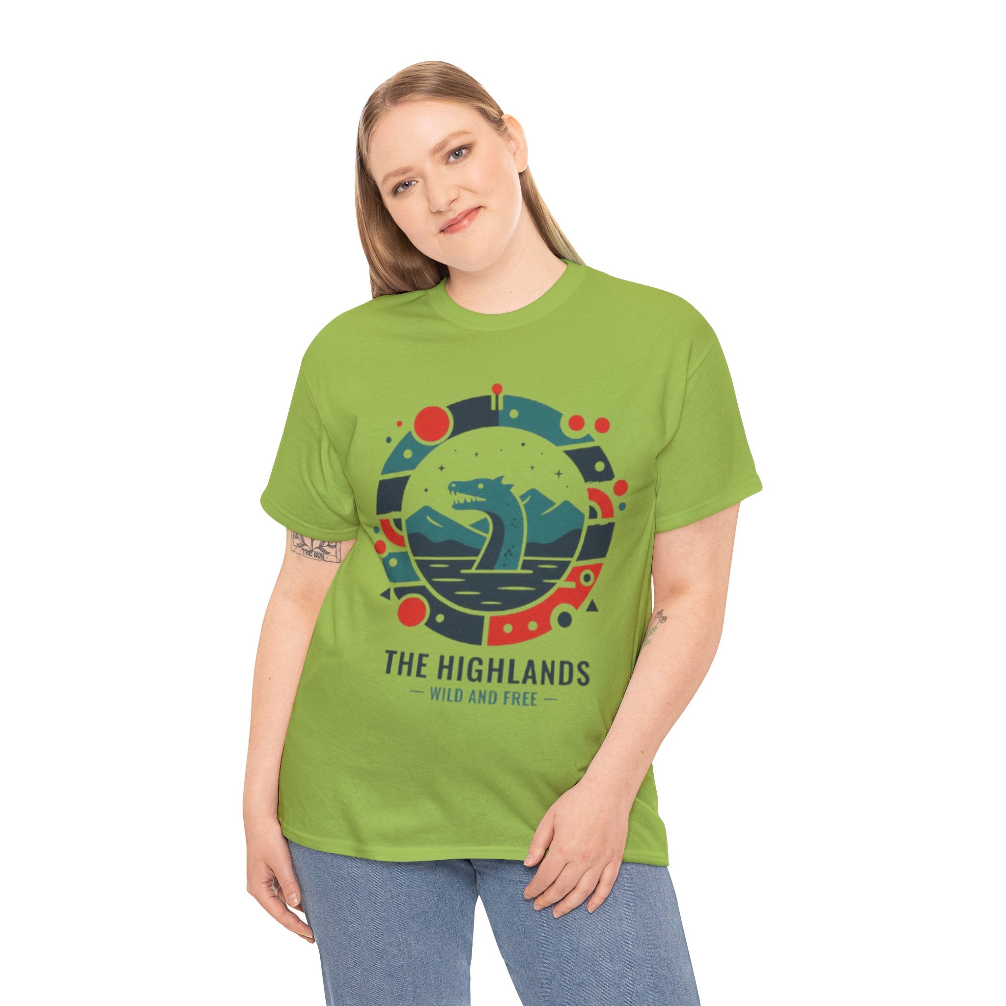 Highlands Waves Tee — "The Highlands: Wild and Free" Graphic T‑Shirt
