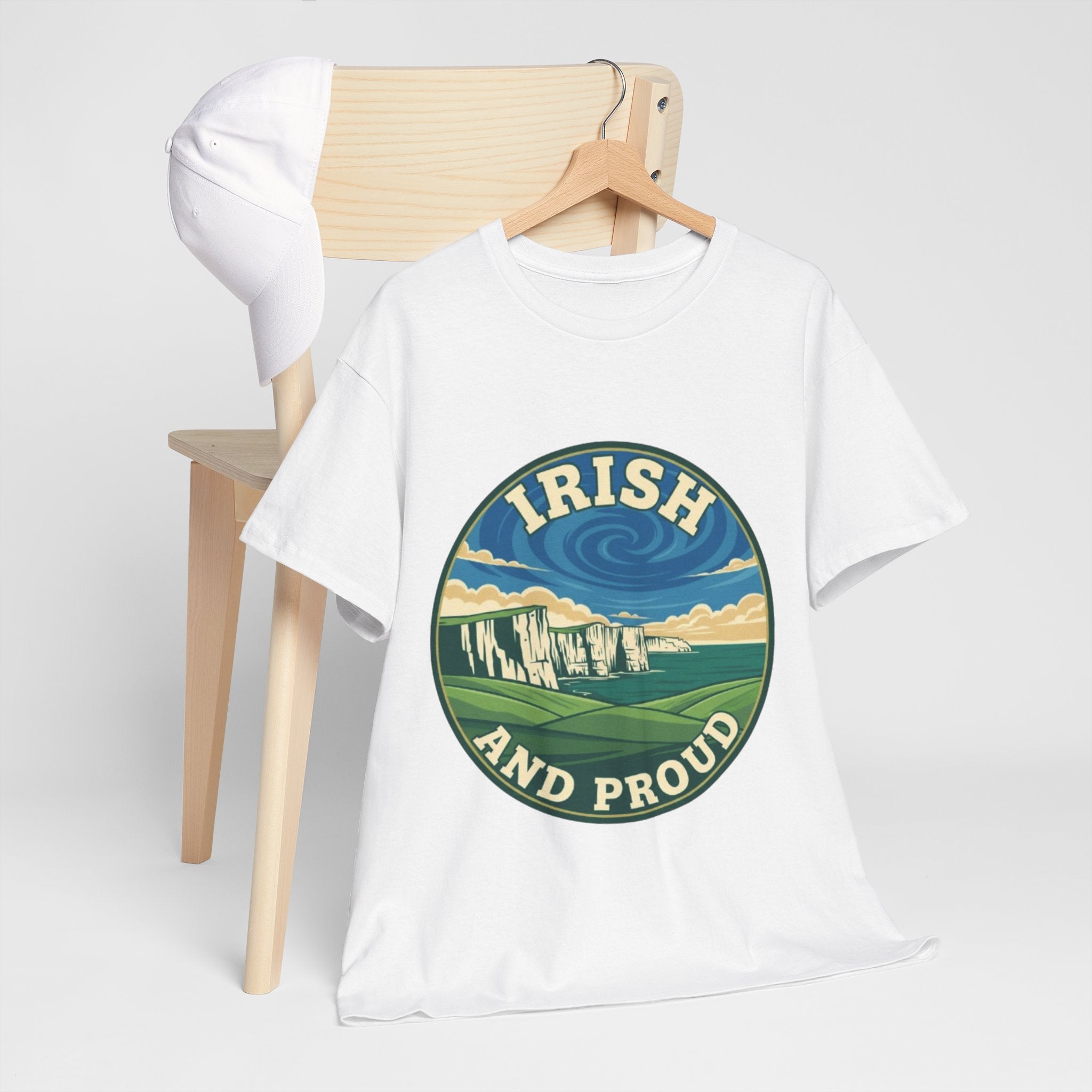 Irish and Proud T-Shirt — Scenic Cliffs Vintage St. Patrick’s Day Tee
