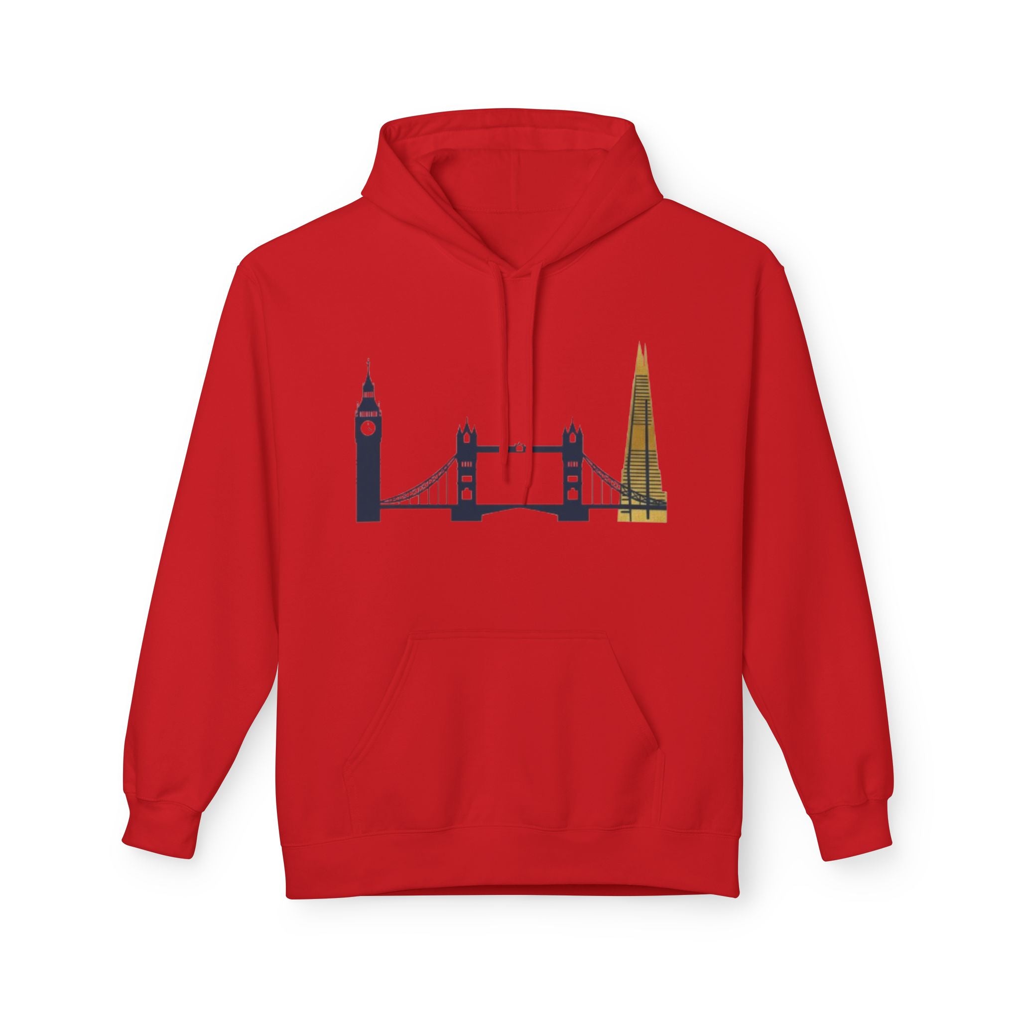 London Skyline Hoodie — Minimal Big Ben, Tower Bridge & The Shard Travel Sweatshirt