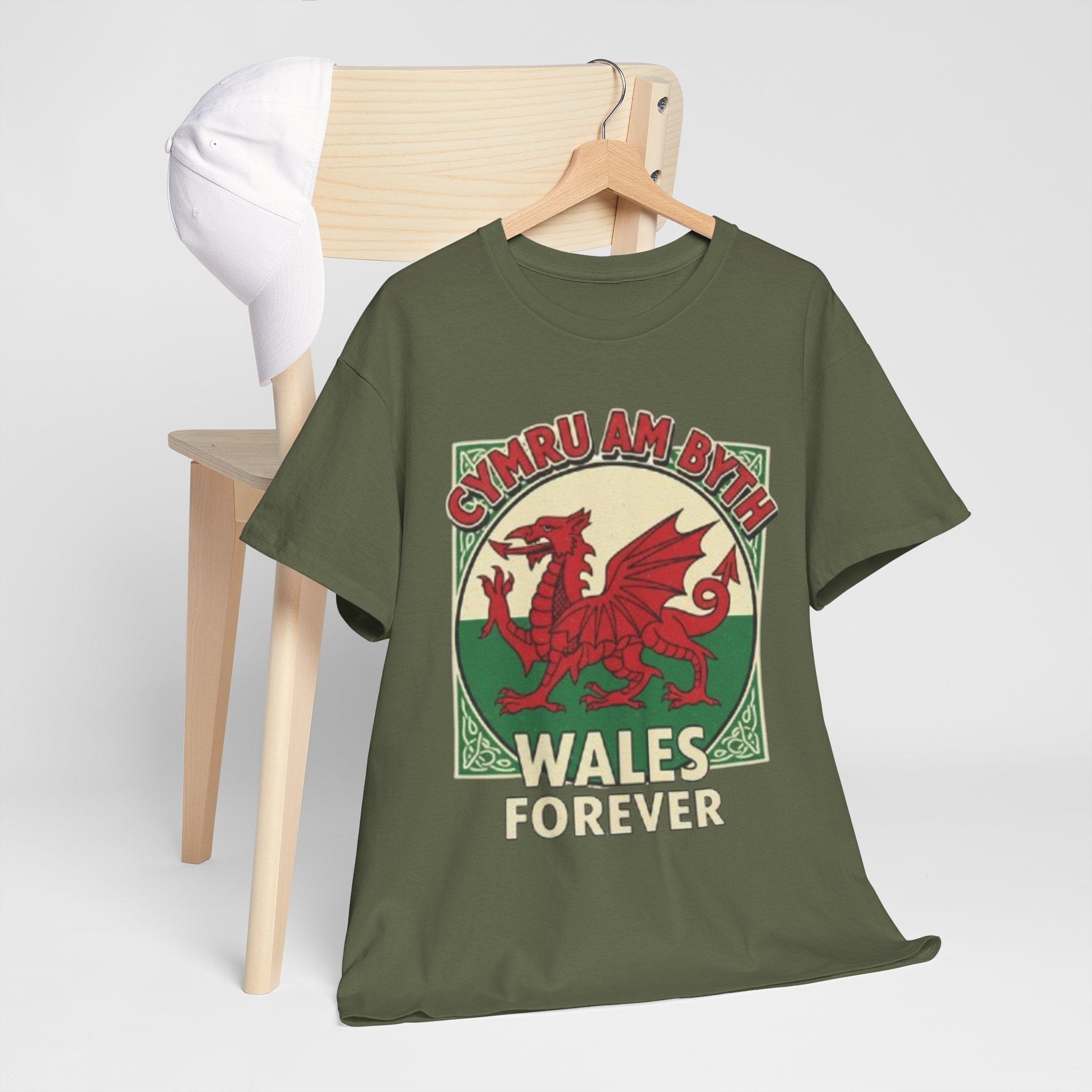 Wales Forever T-Shirt — Cymru Am Byth Retro Welsh Dragon Tee