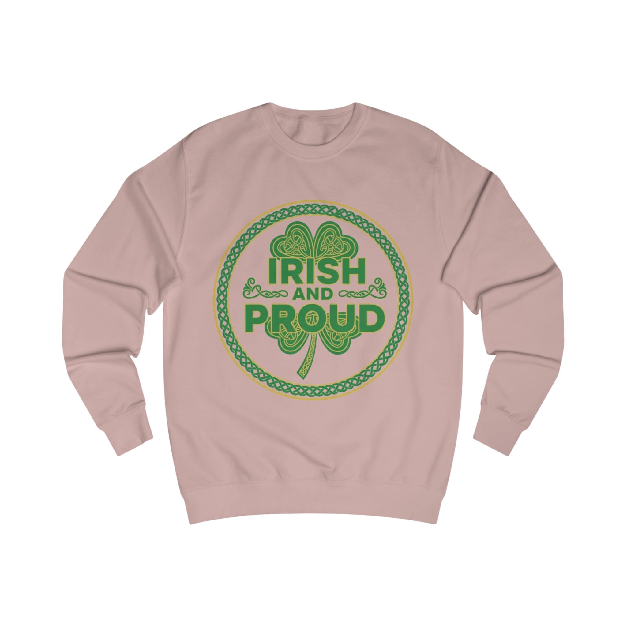 Irish and Proud Sweatshirt — St. Patrick’s Day Shamrock Crewneck