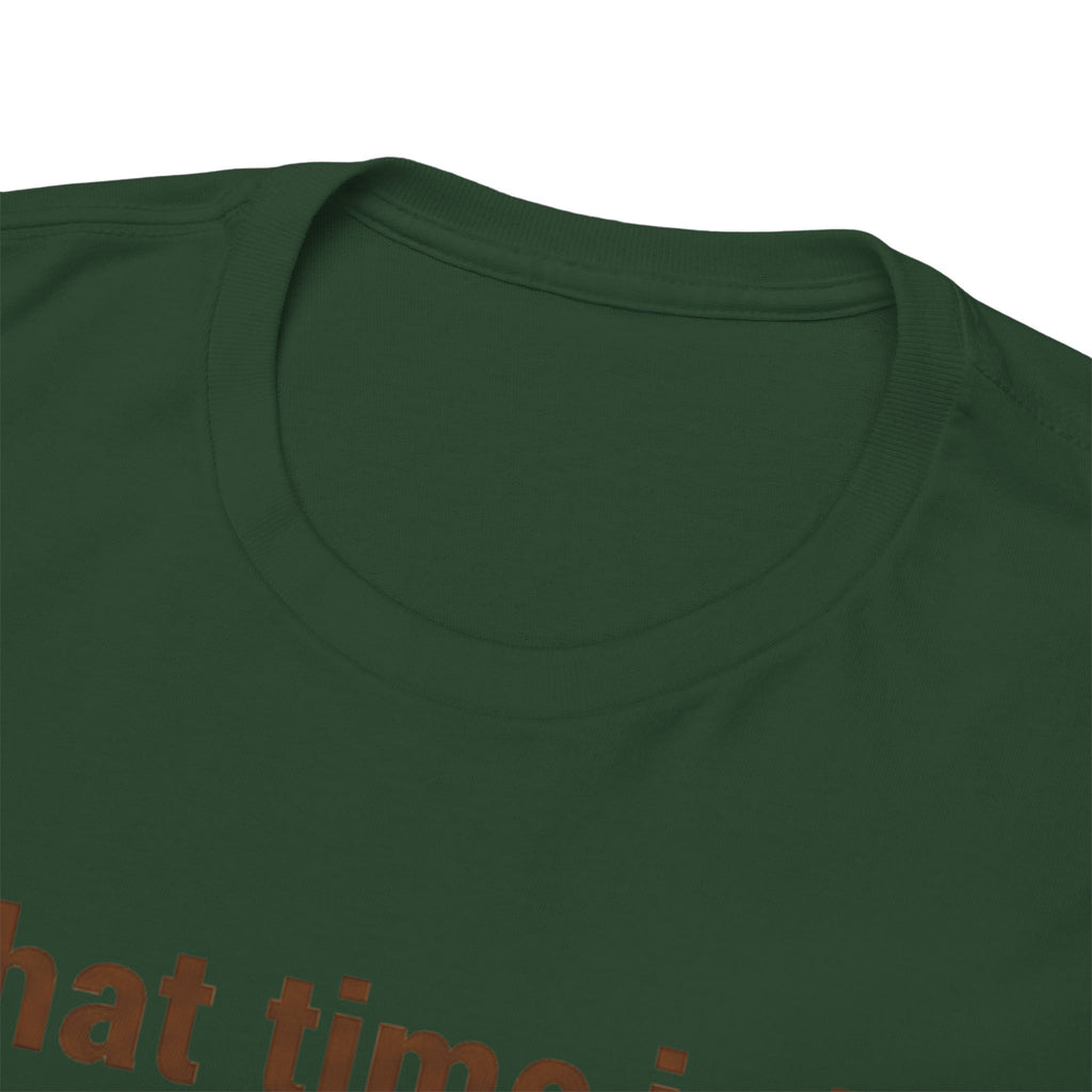 Pierogi Time T‑Shirt — "What time is it? Pierogi time!" Vintage Clock Food Tee