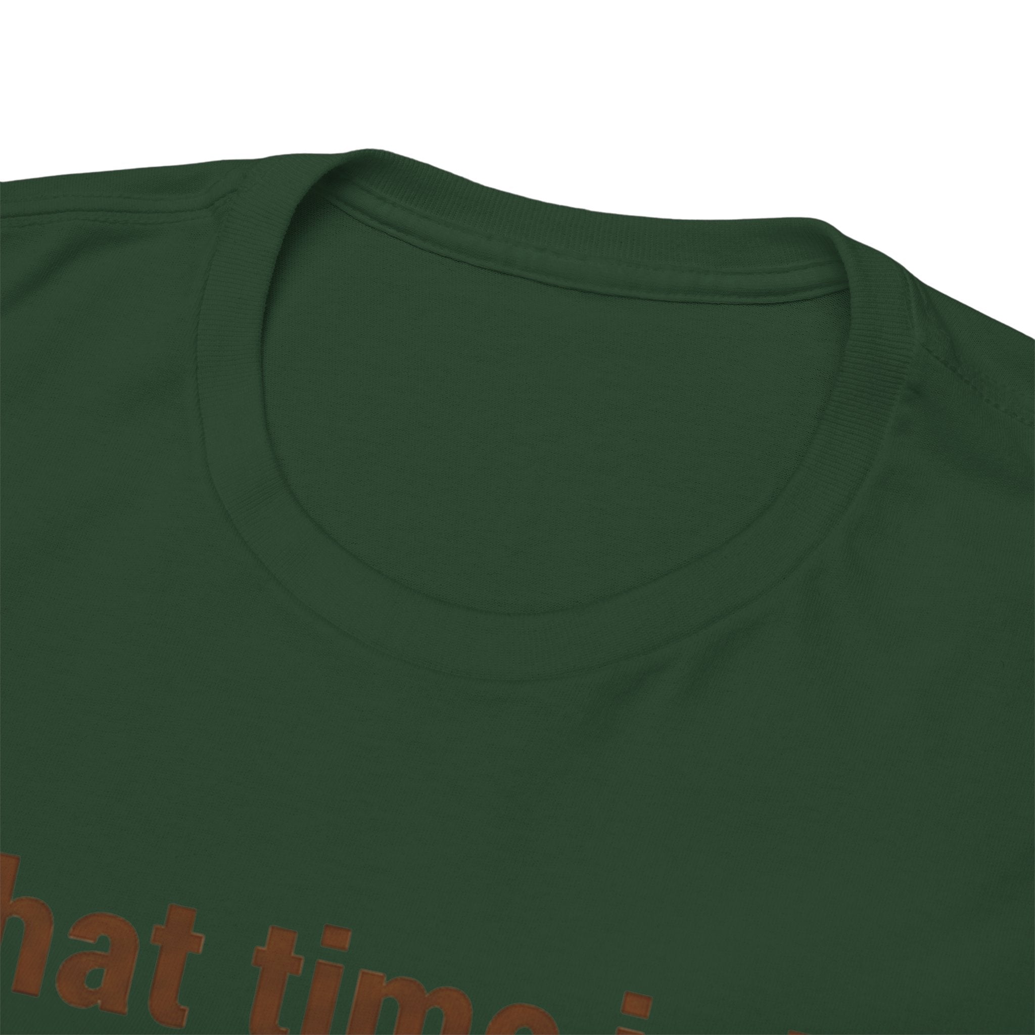 Pierogi Time T‑Shirt — "What time is it? Pierogi time!" Vintage Clock Food Tee
