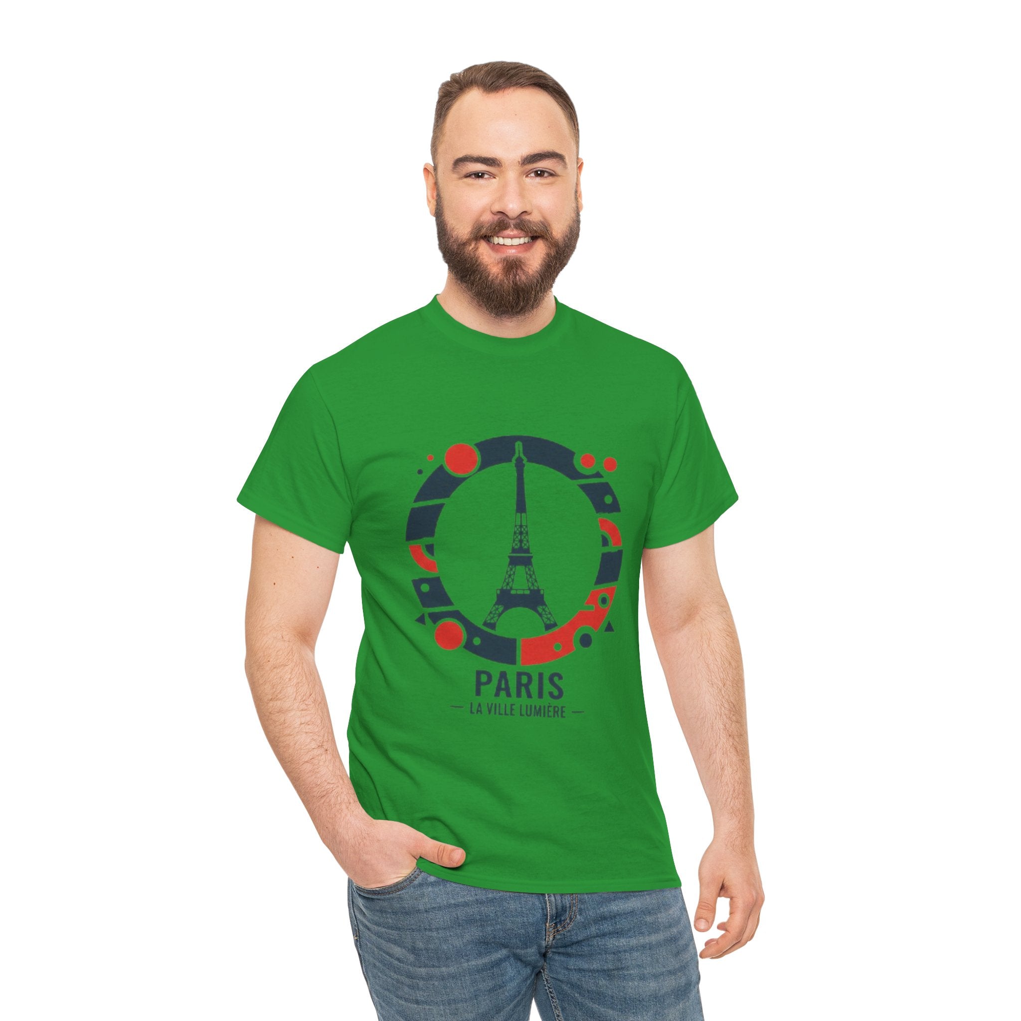 Paris Eiffel Tower Graphic Tee — 'Paris La Ville Lumière' Travel T‑Shirt