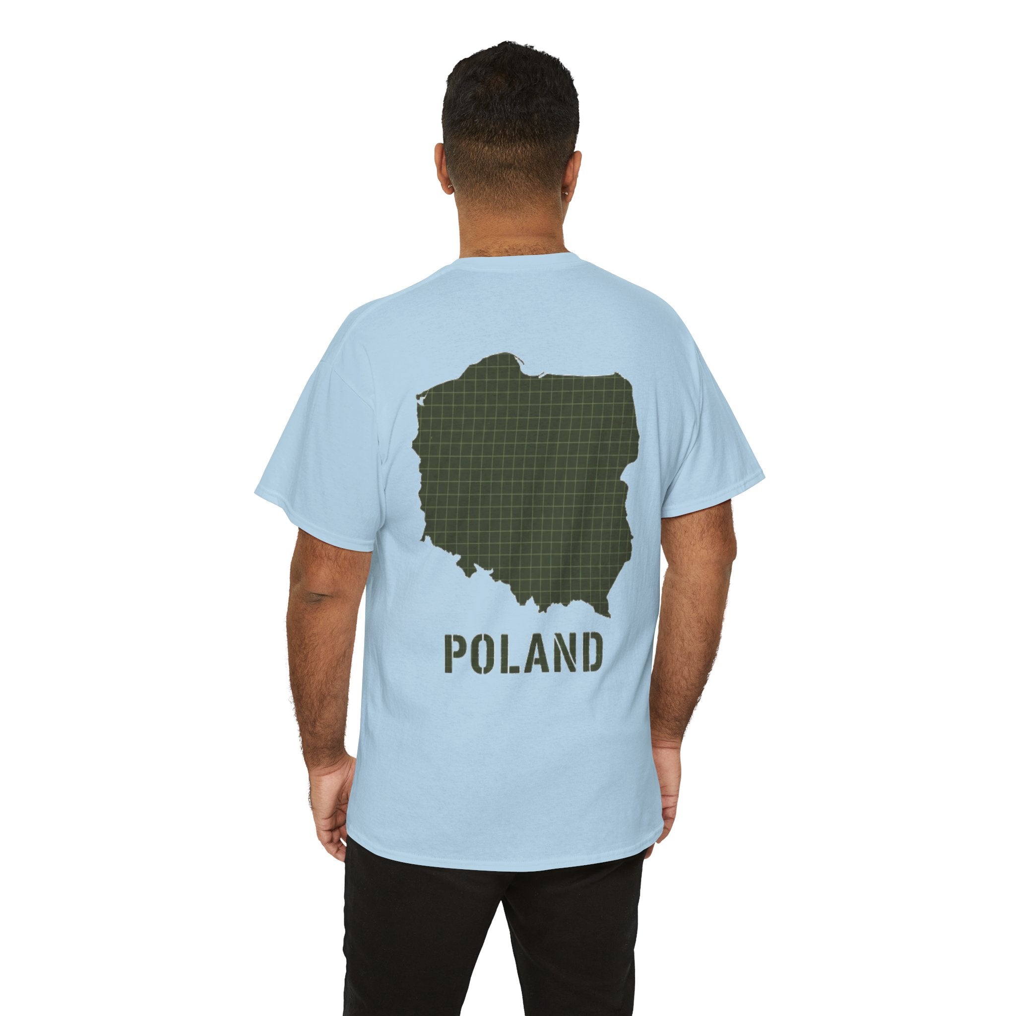 Poland Map Tee — Military Grid Map Graphic T-Shirt