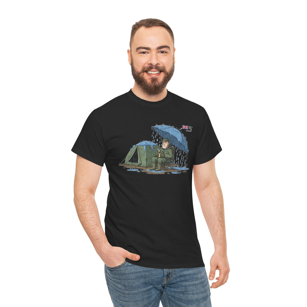 Retro Mountain Camper Graphic T-Shirt — Vintage Van Life Adventure Tee